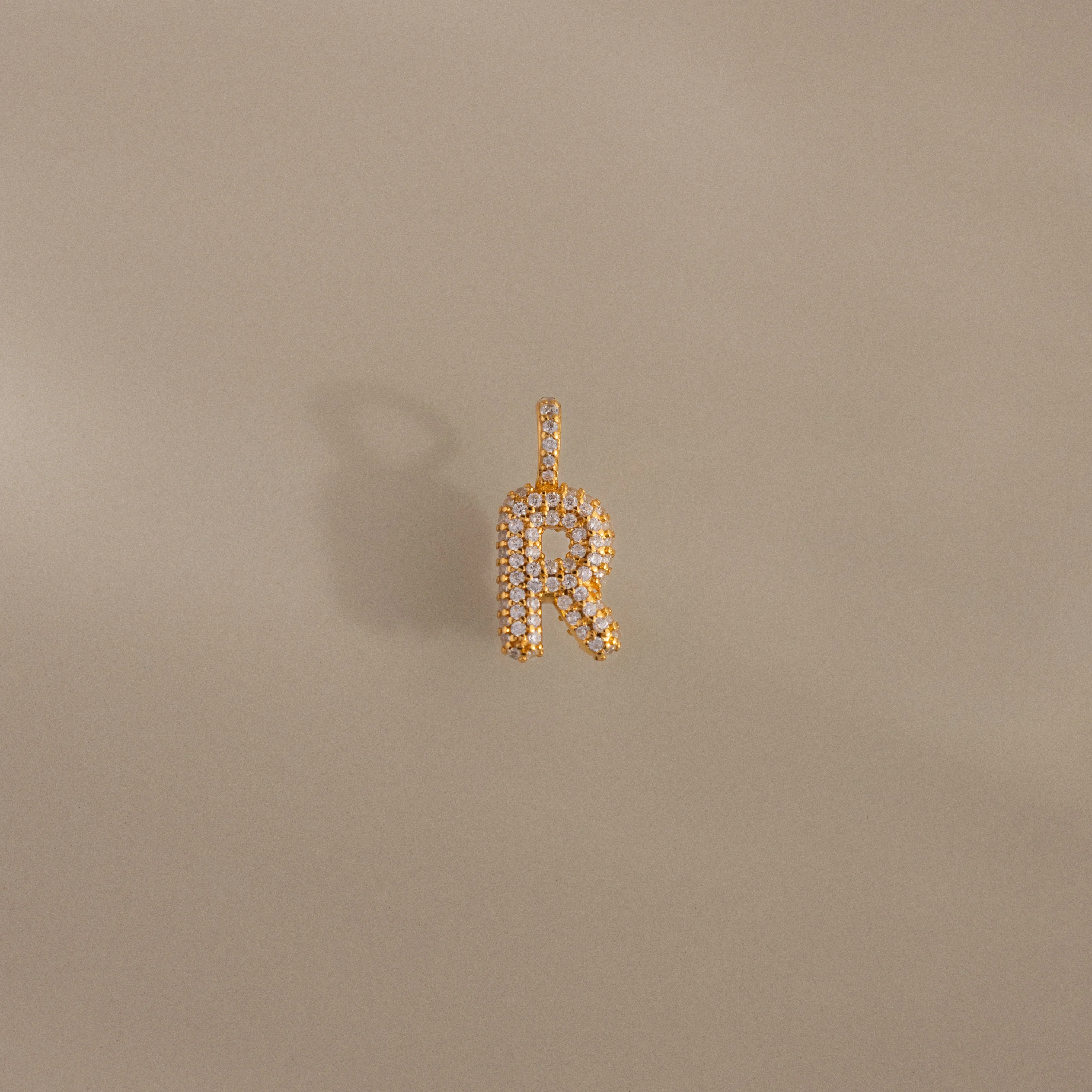 Pave Bubble Letter Charm - Image 25