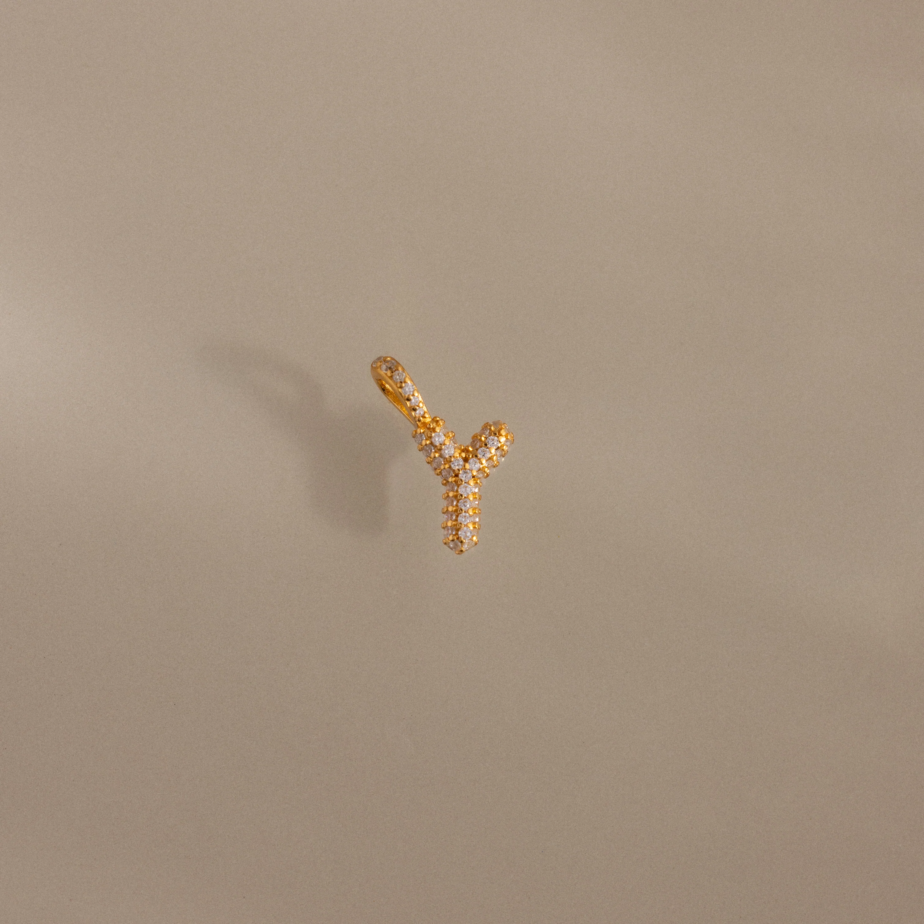 Pave Bubble Letter Charm - Image 32