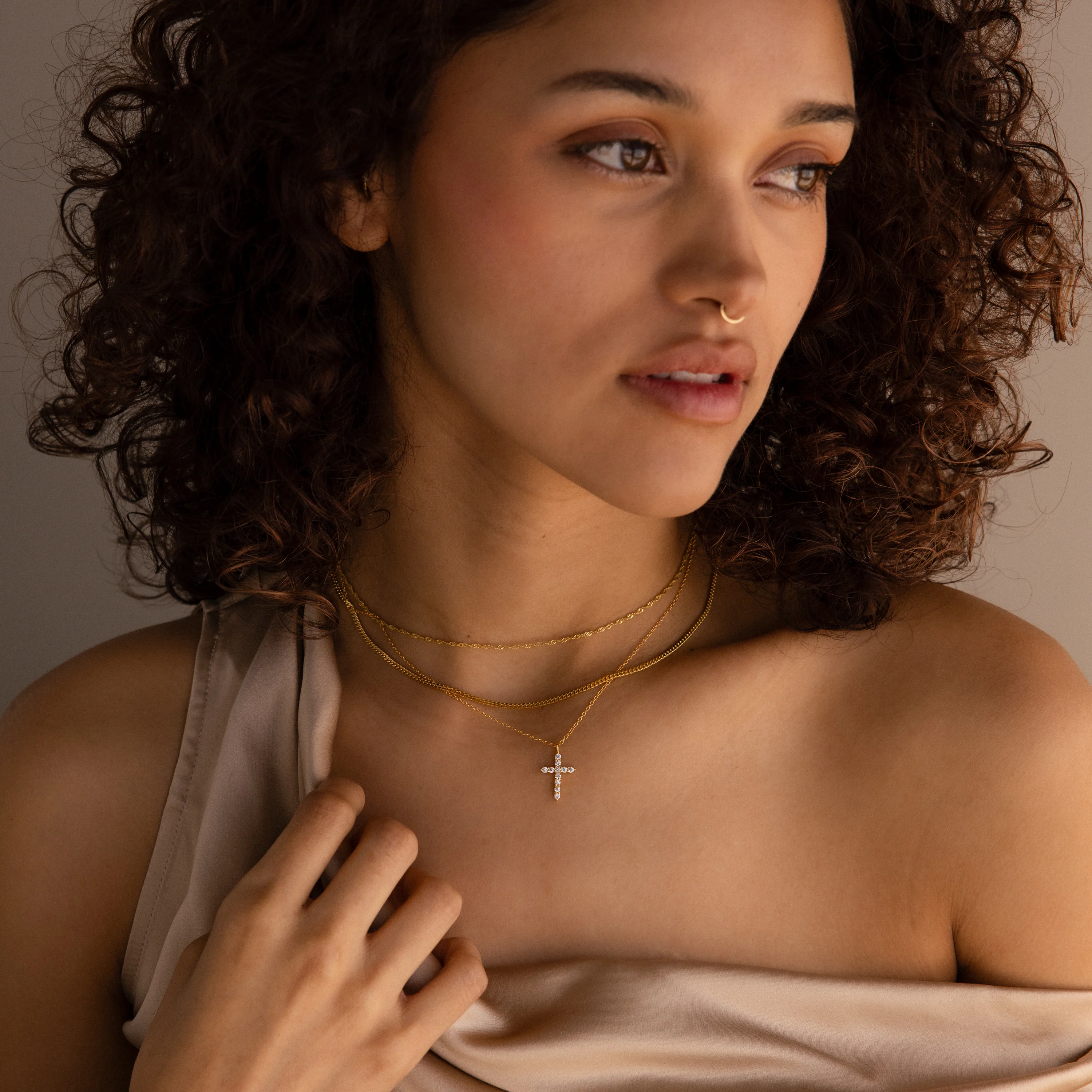 Pave Cross Necklace - Image 10