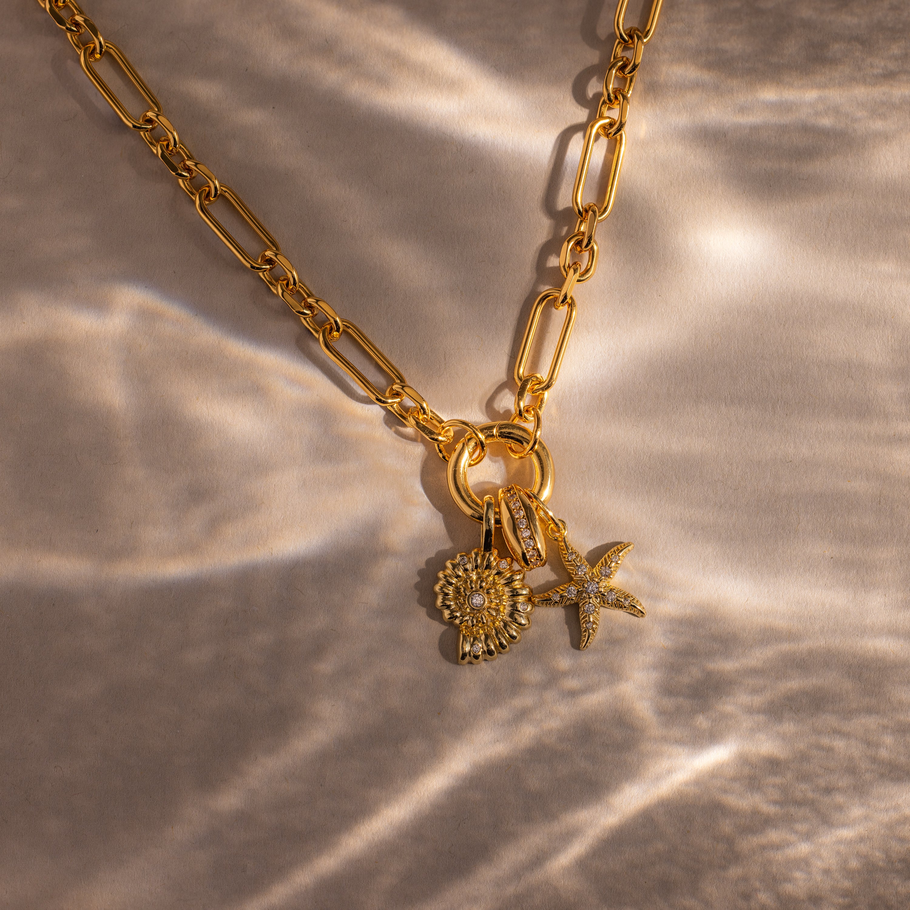 Pave Dome Spacer Charm in 18K Gold - Image 3