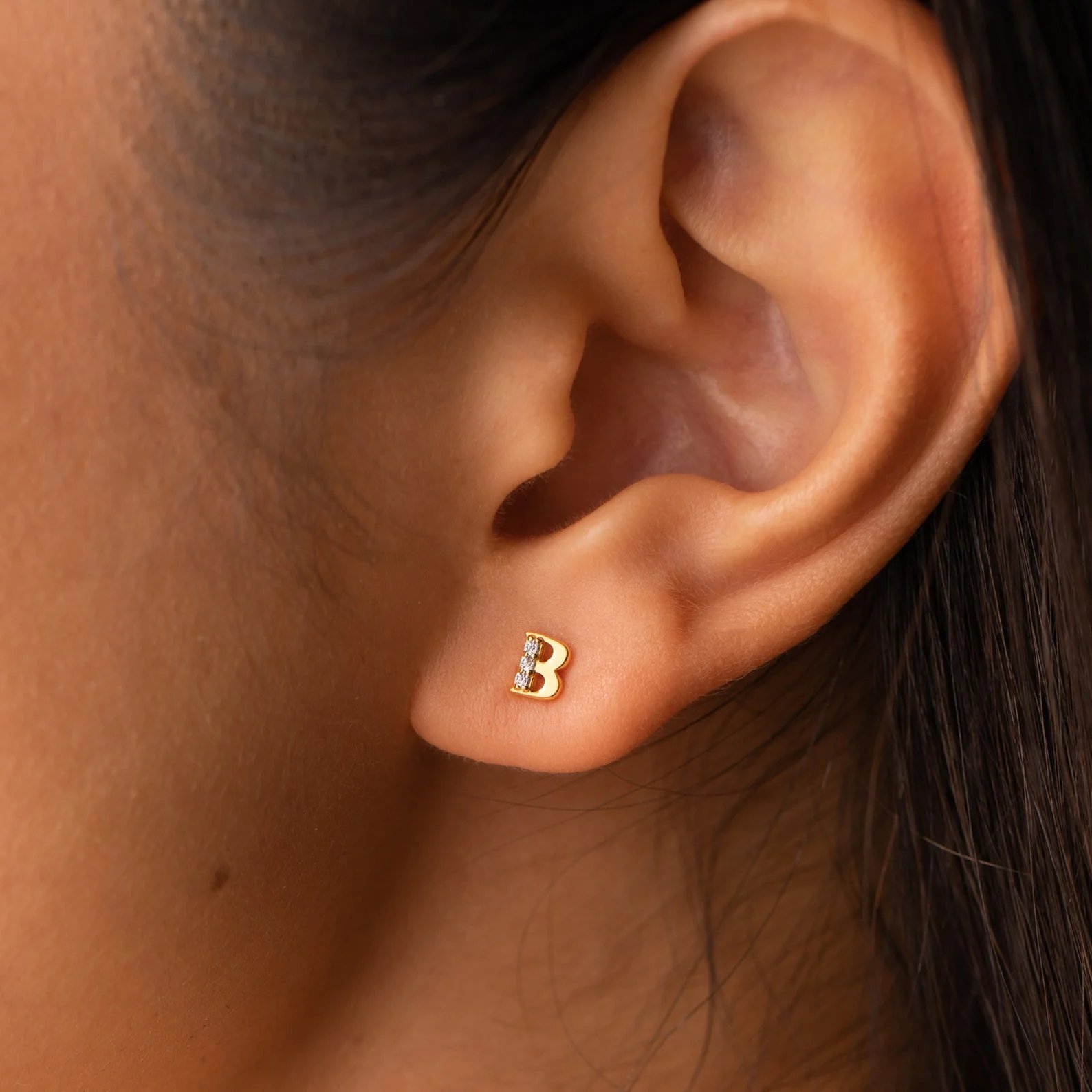 Pave Initial Studs - Image 2