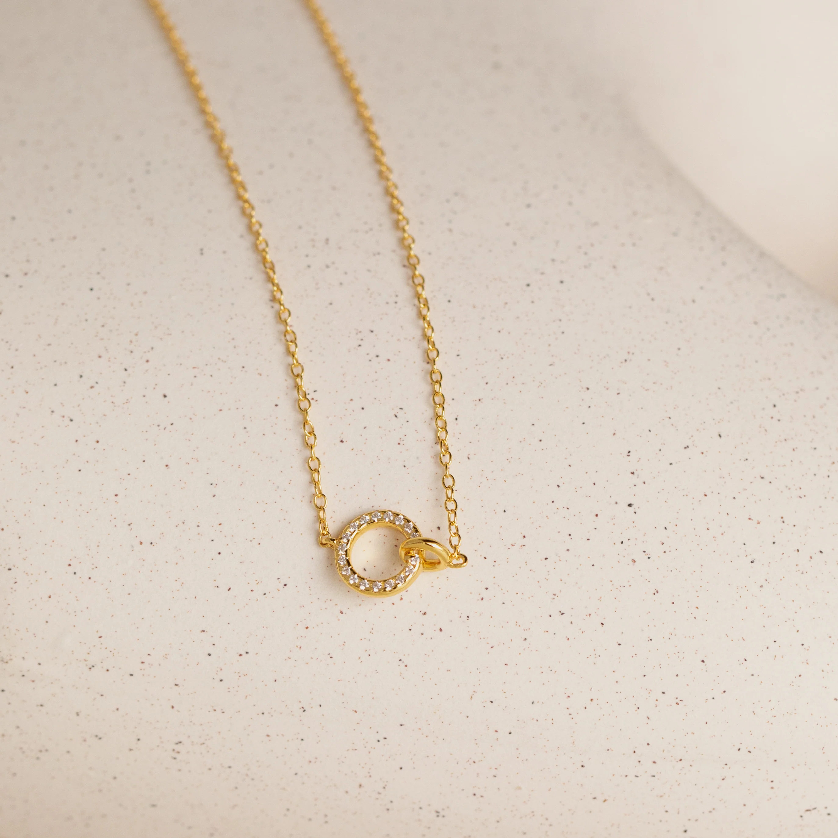 Pave Interlocking Necklace