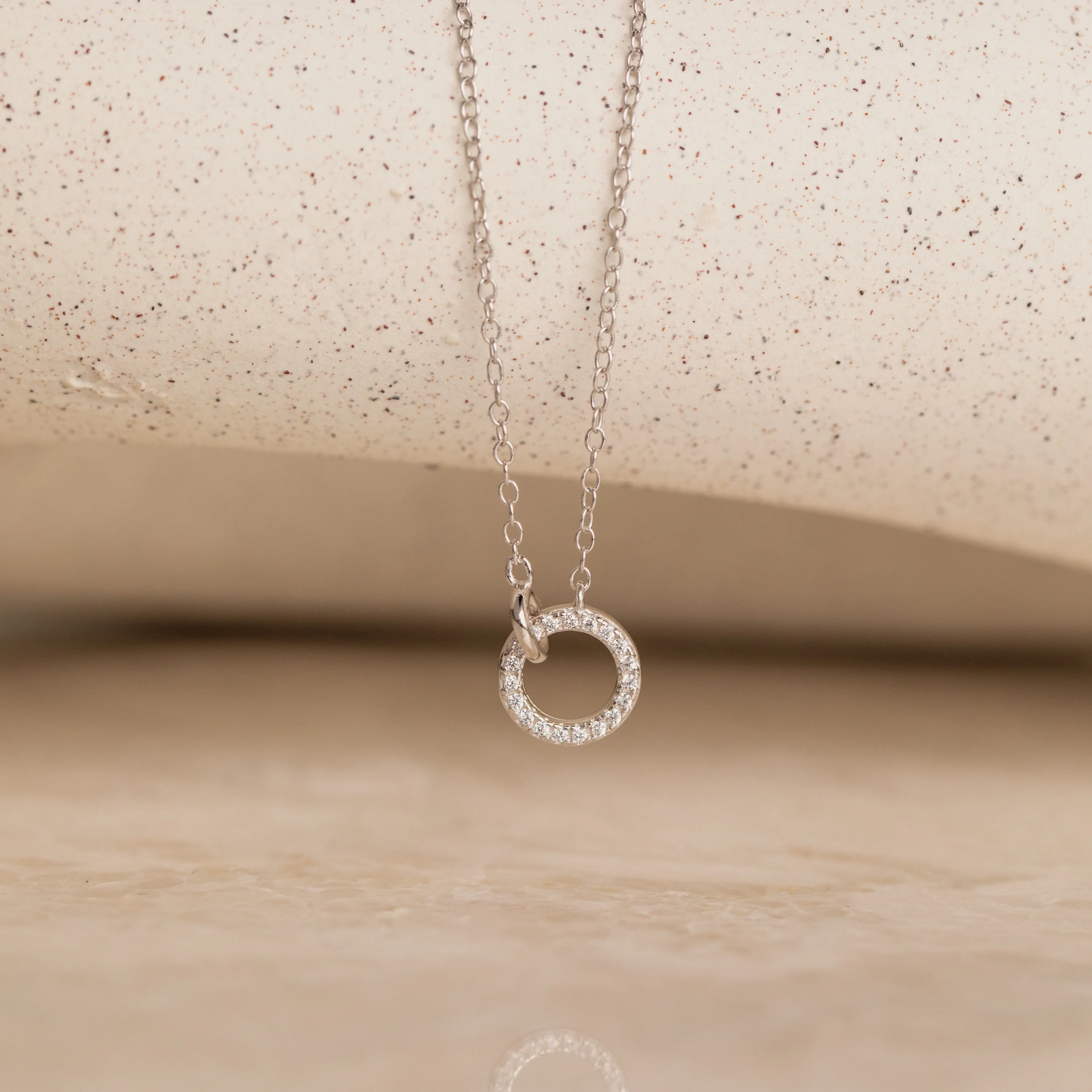 Pave Interlocking Necklace - Image 5