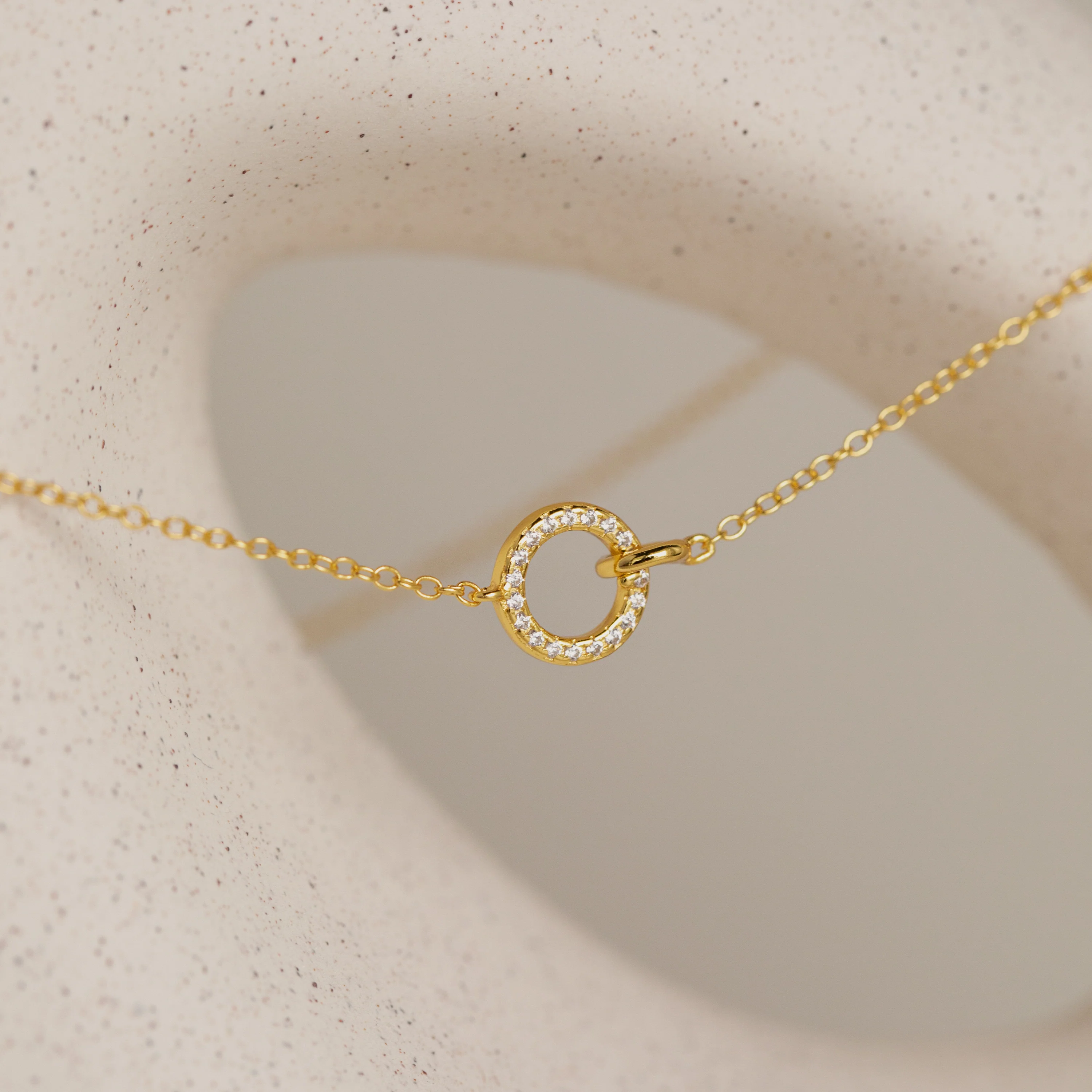 Pave Interlocking Necklace - Image 9