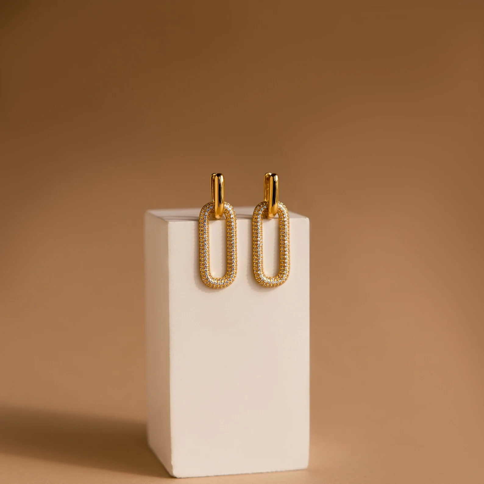 Pave Link Hoops - Image 2