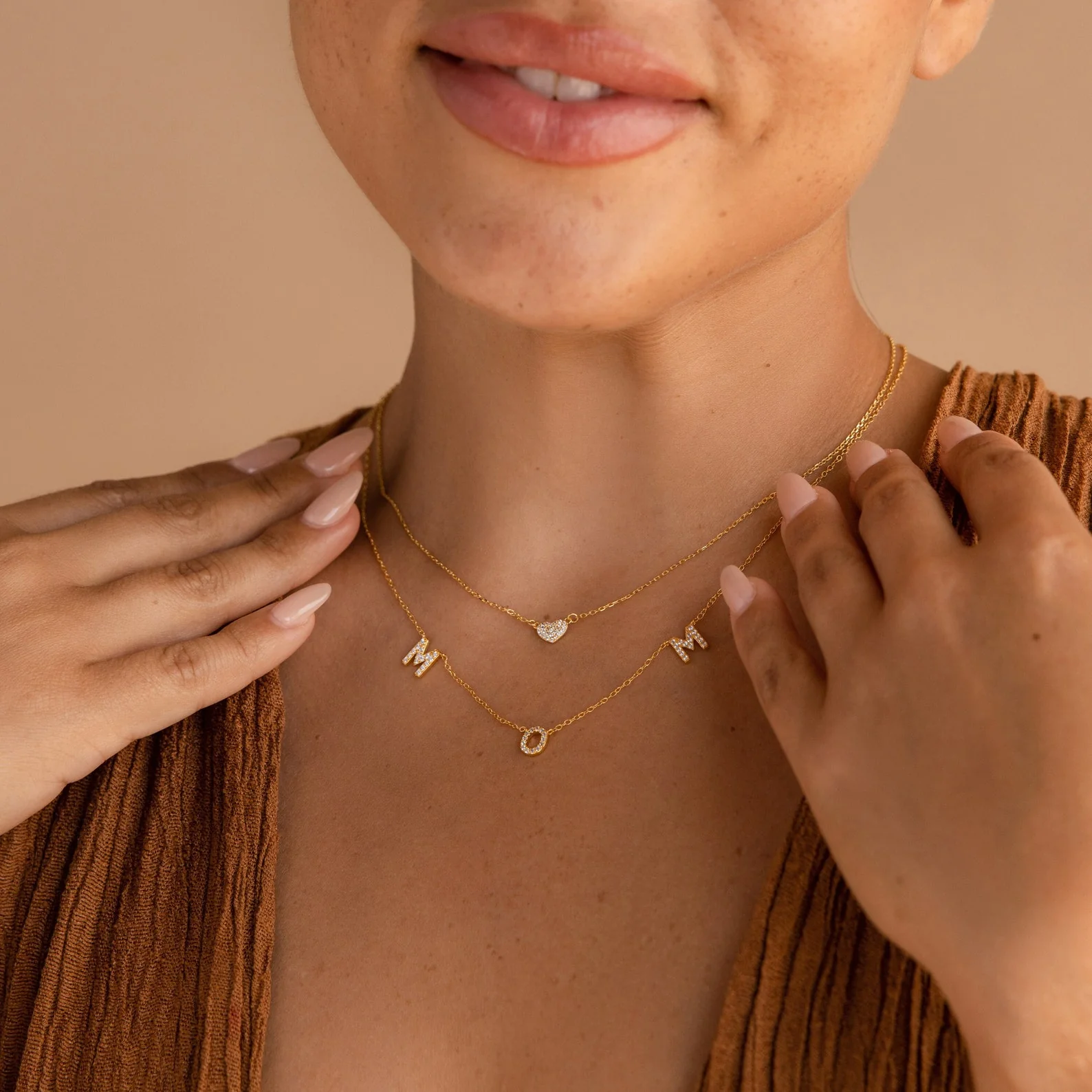 Pave Mom Necklace - Image 6