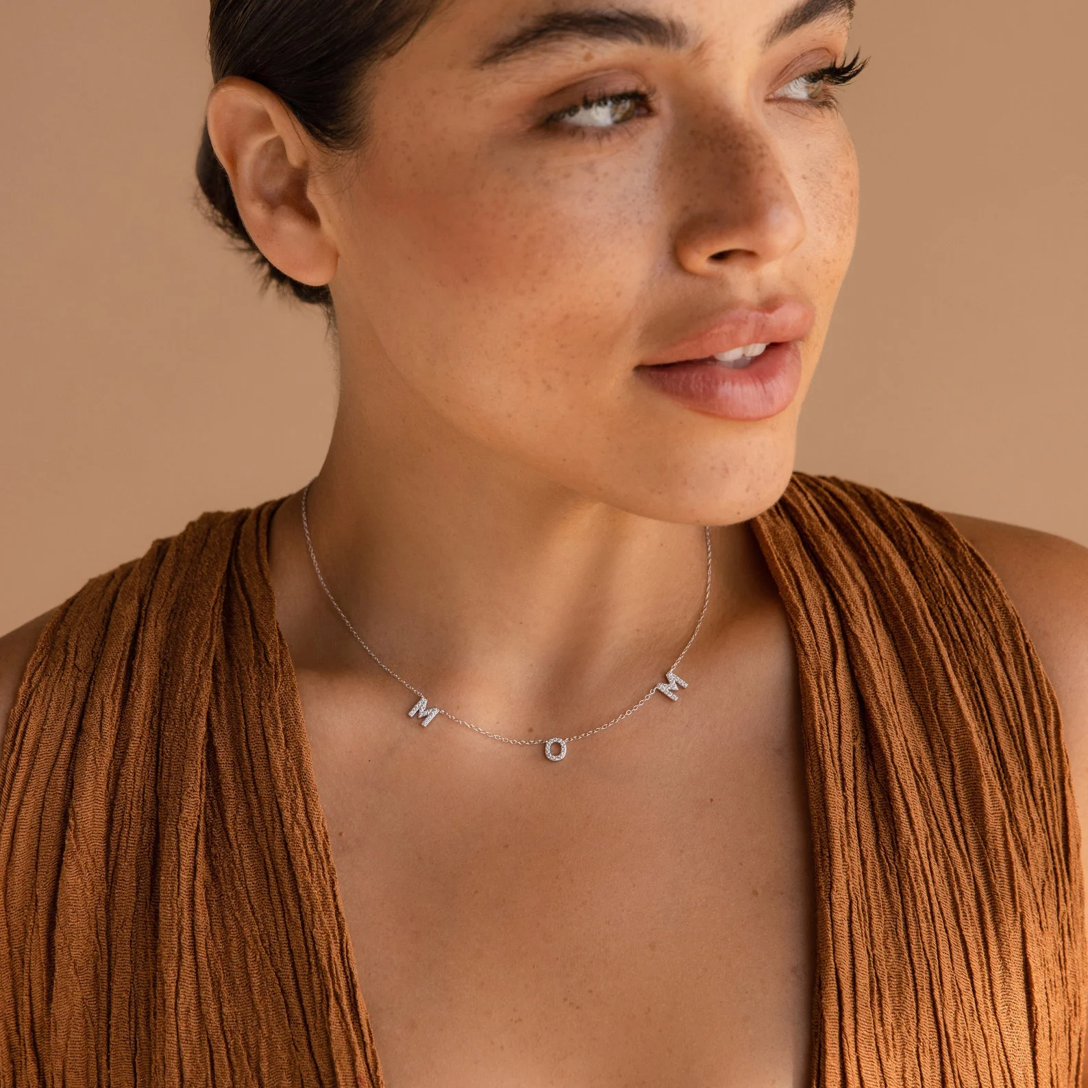 Pave Mom Necklace - Image 8