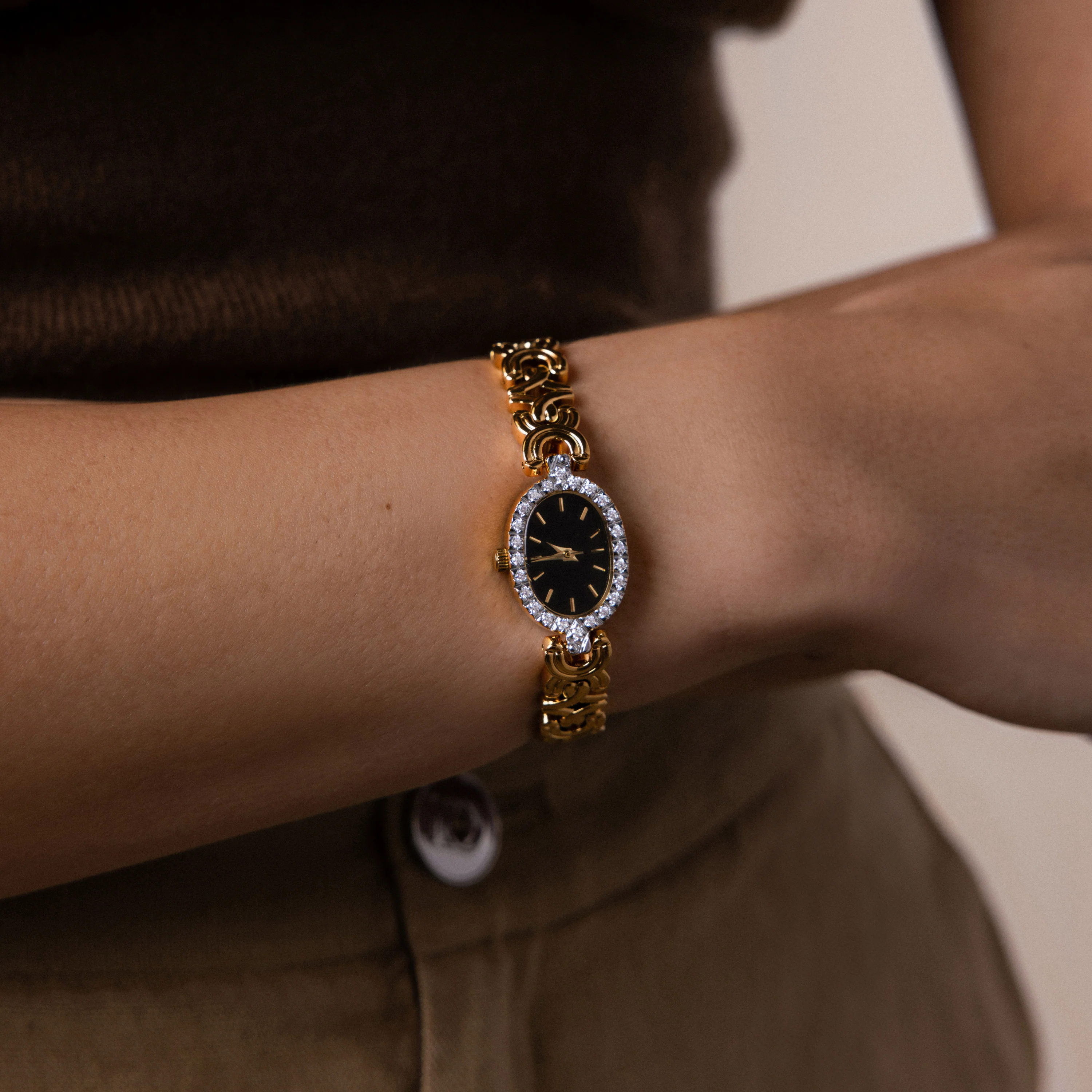 Pave Onyx Timepiece - Image 2