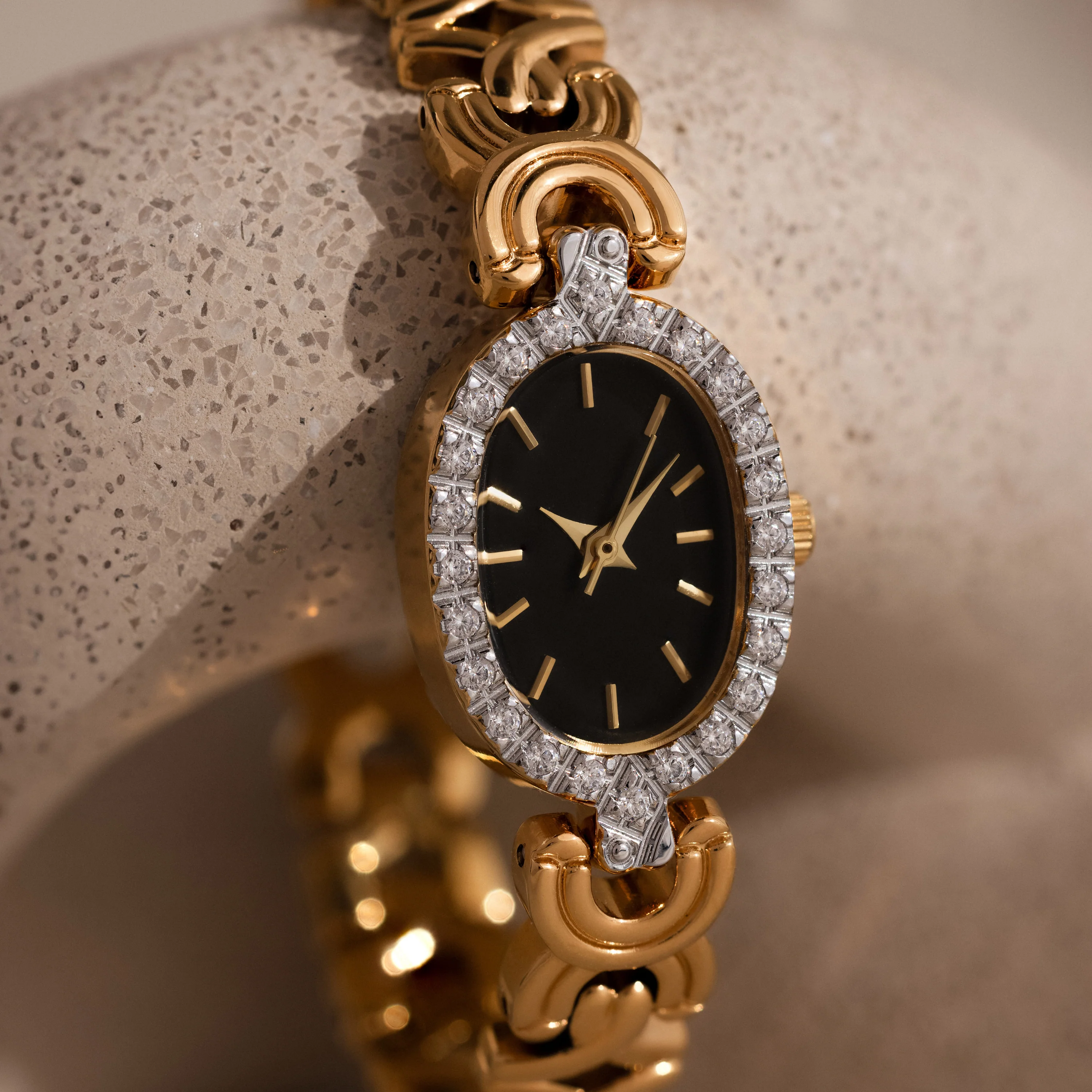 Pave Onyx Timepiece - Image 3
