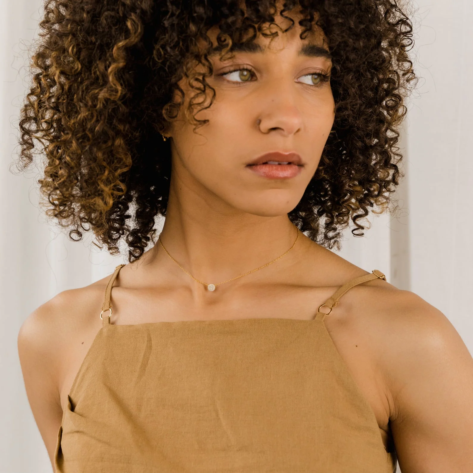 Pave Round Necklace - Image 3