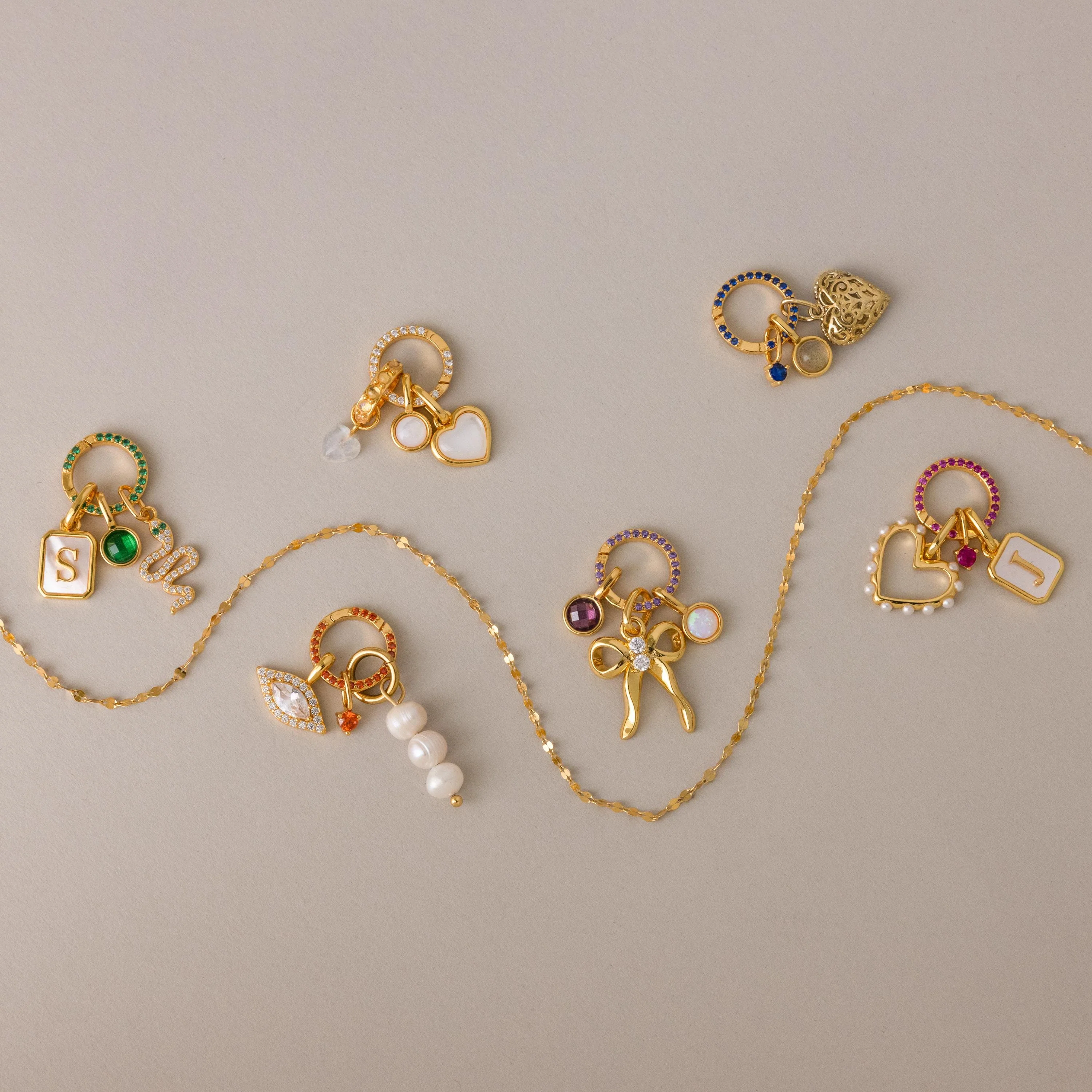 Pave Topaz Charm Clip - Image 4