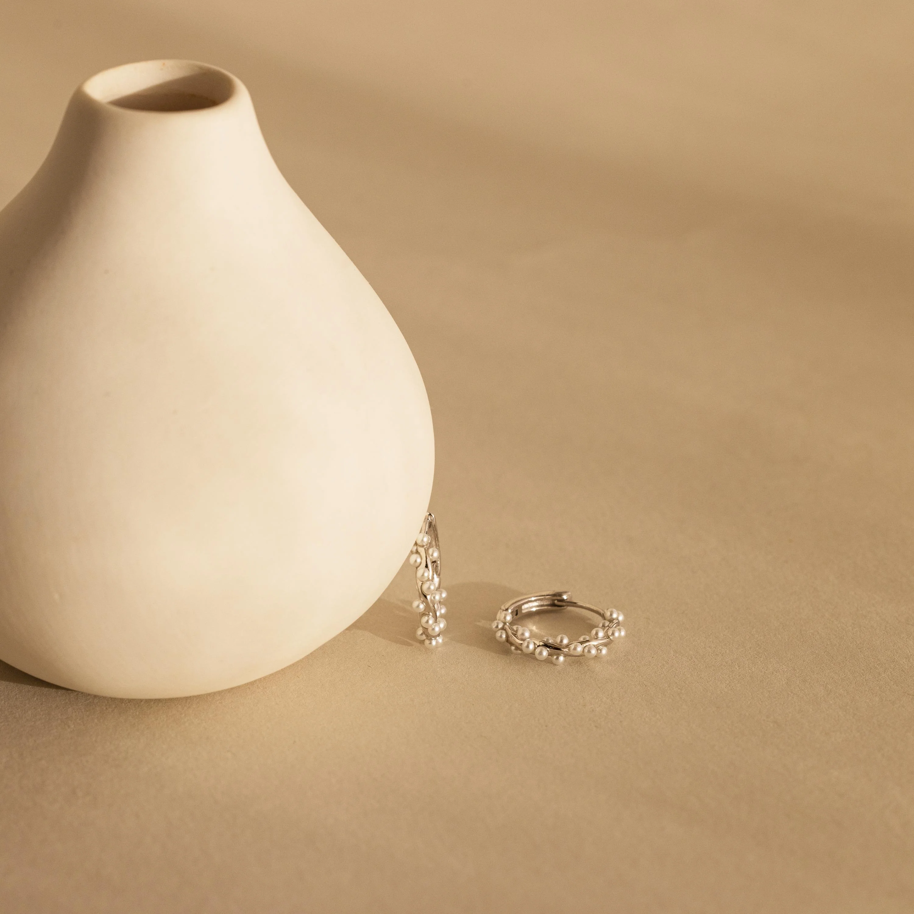 Pearl Cluster Huggies - Image 6