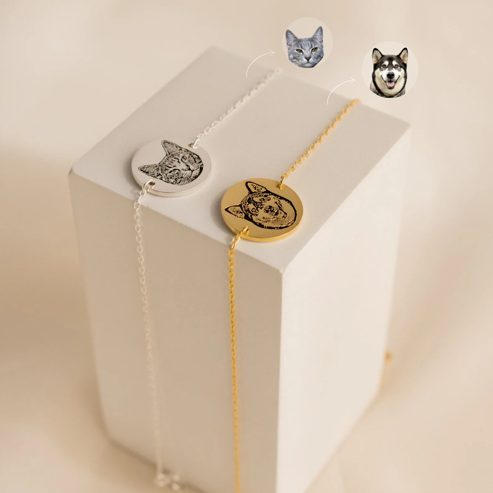 Pet Portrait Disc Bracelet - Image 3