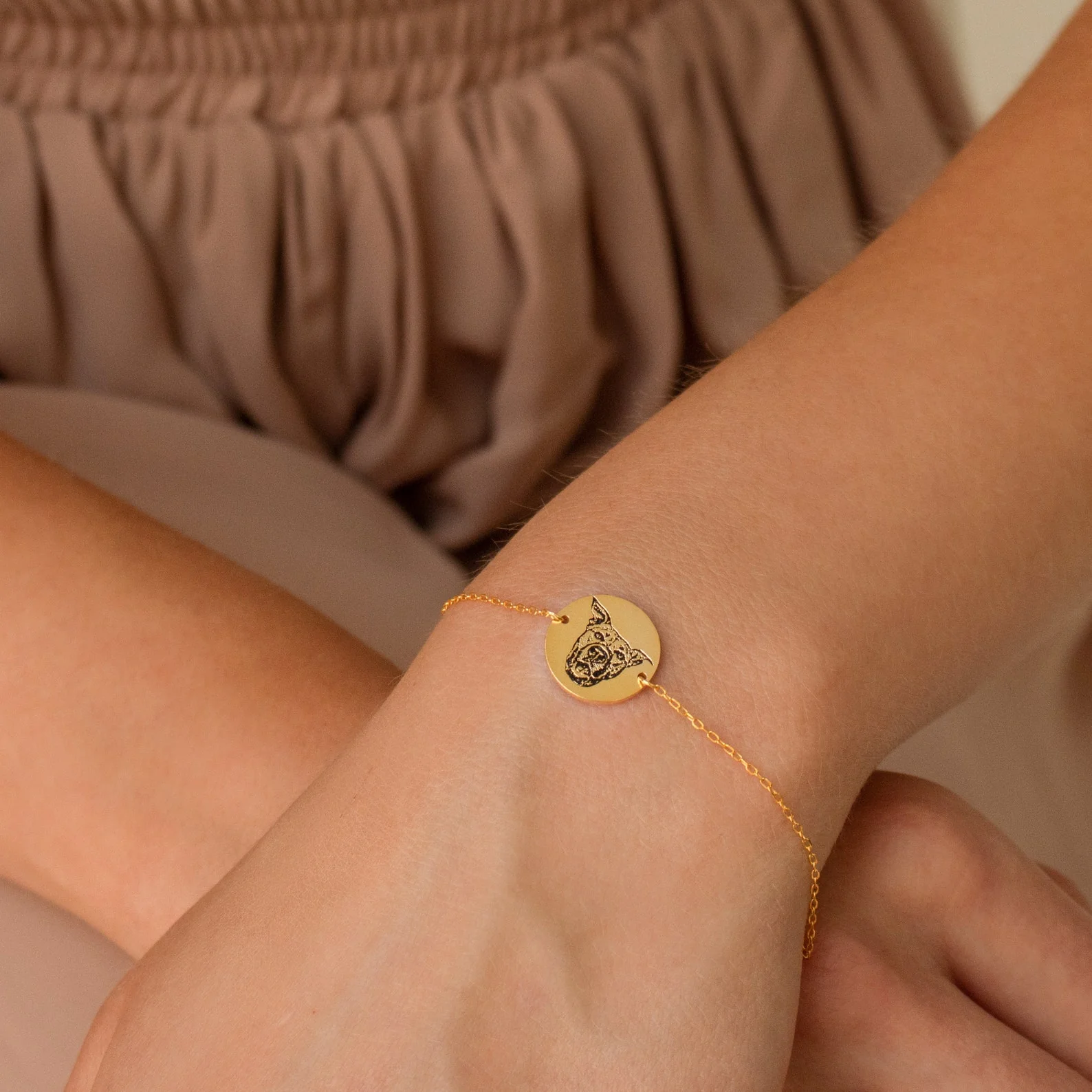 Pet Portrait Disc Bracelet - Image 4