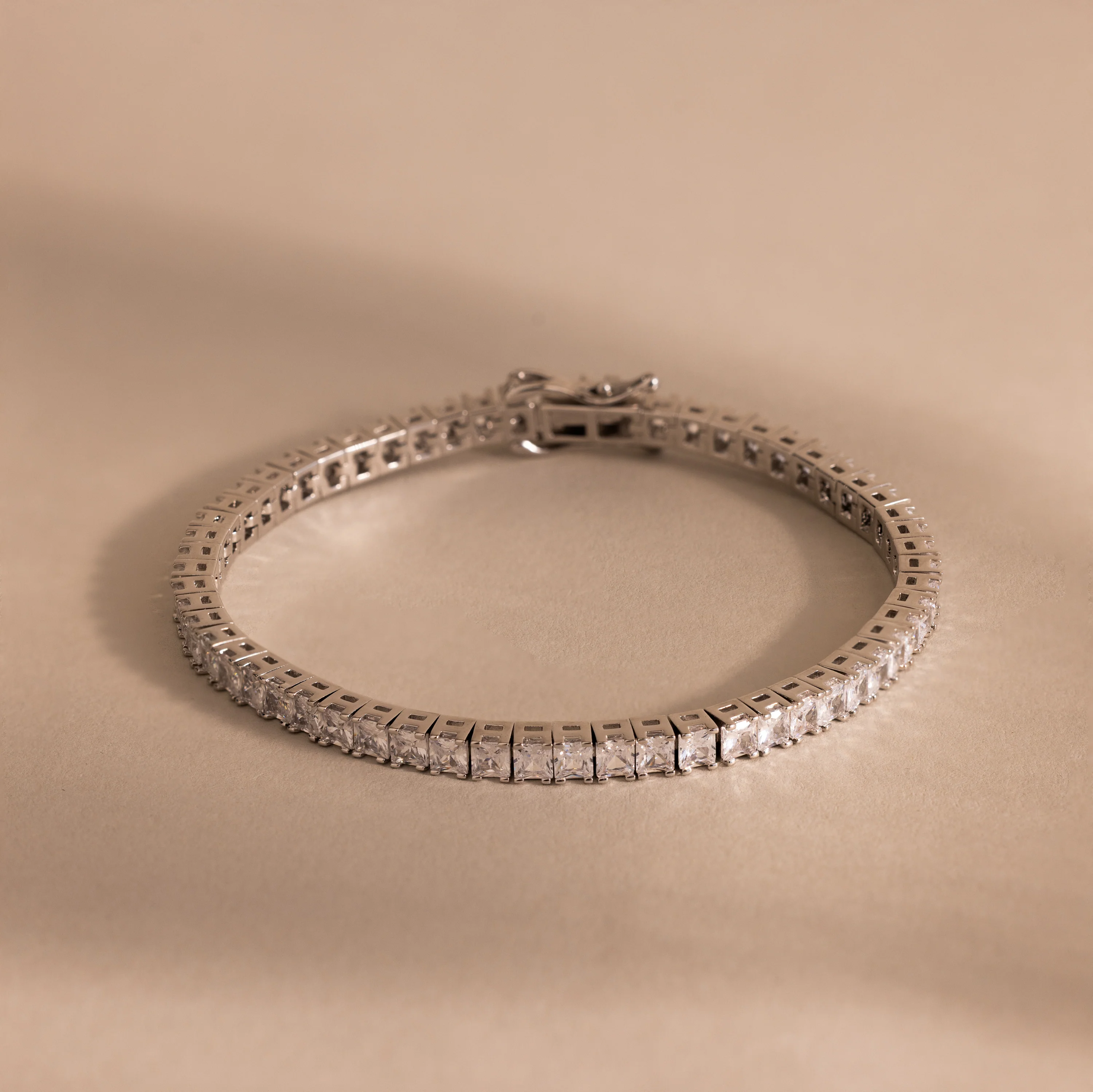 Princess Diamond Tennis Bracelet - Image 3