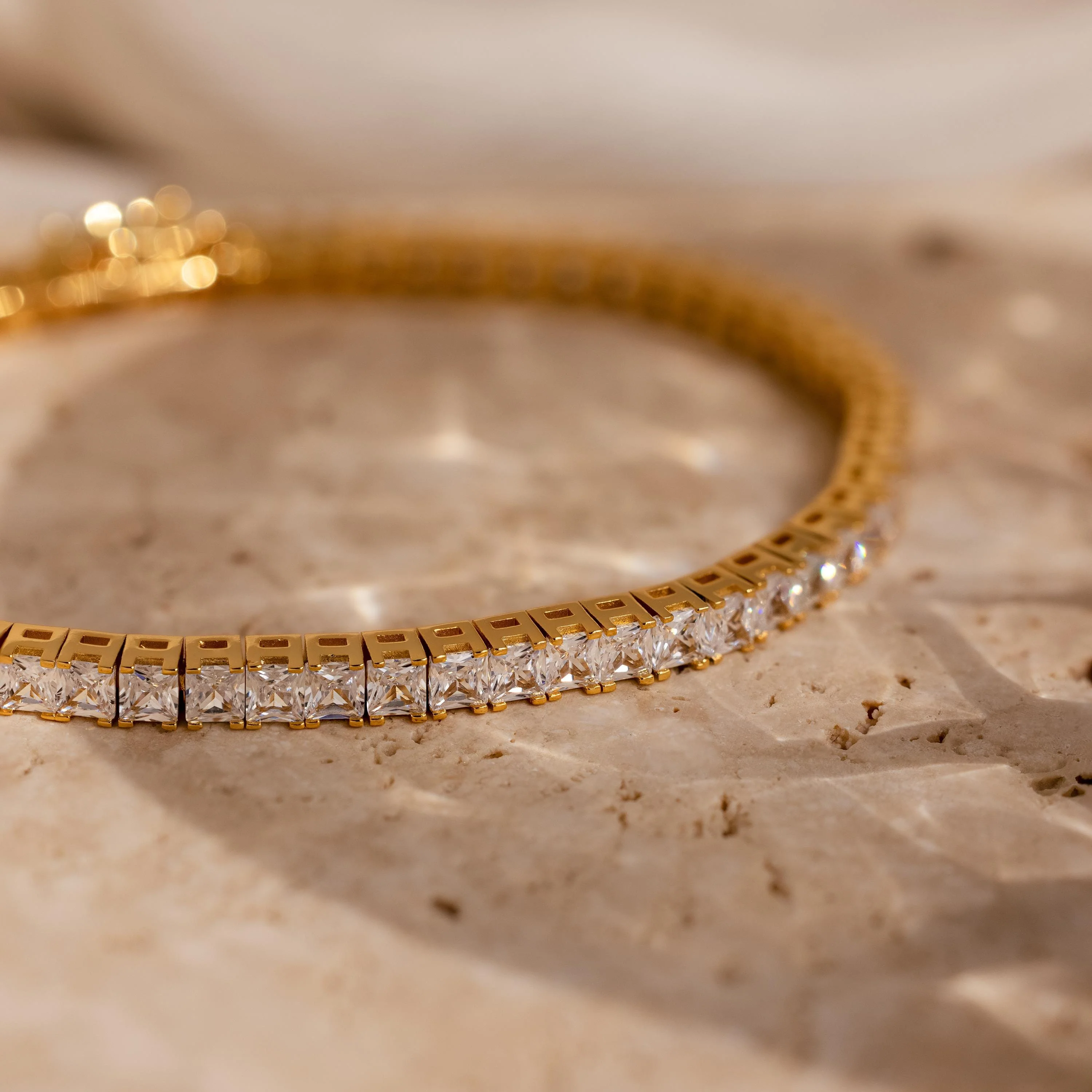 Princess Diamond Tennis Bracelet - Image 5