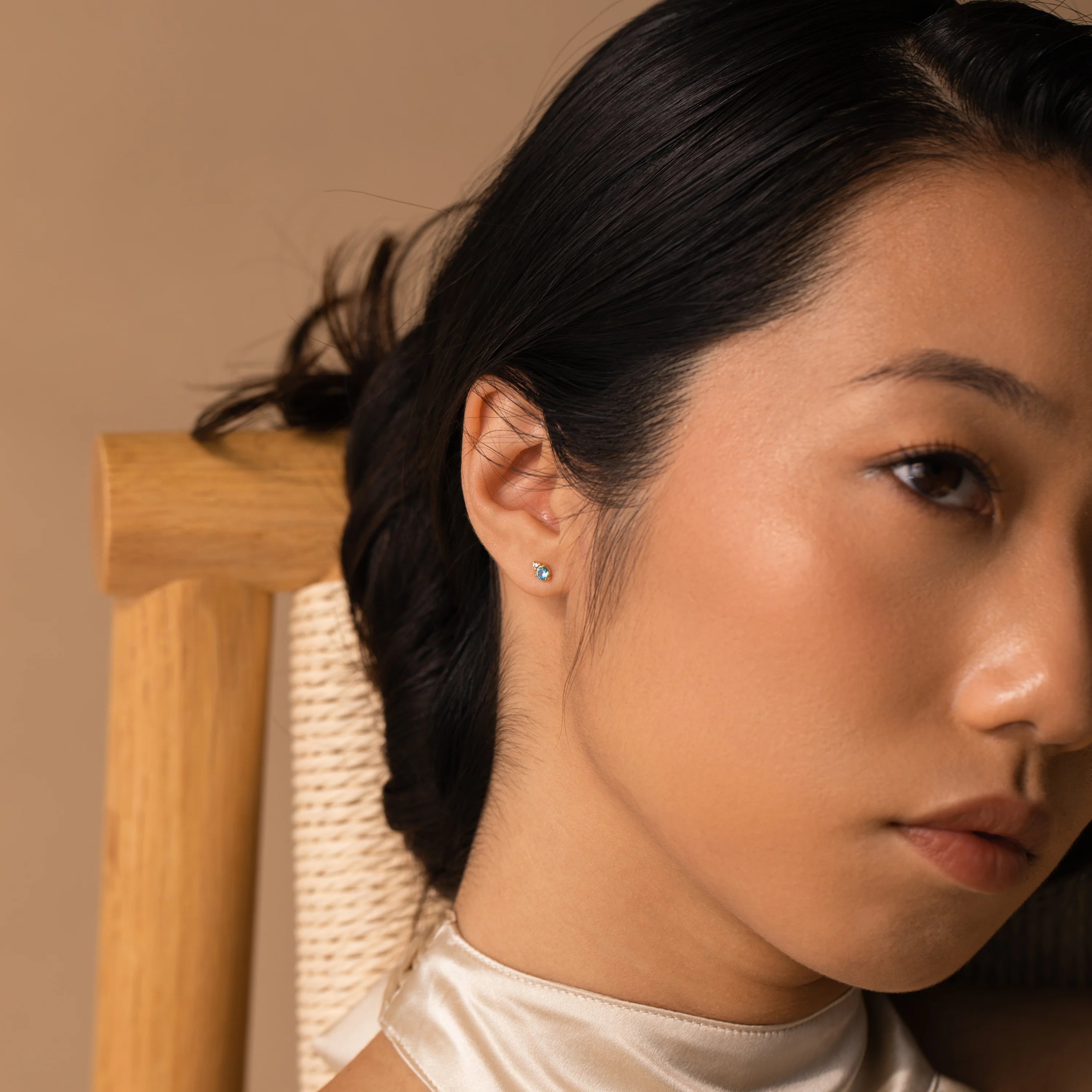 Raindrop Diamond Studs - Image 4