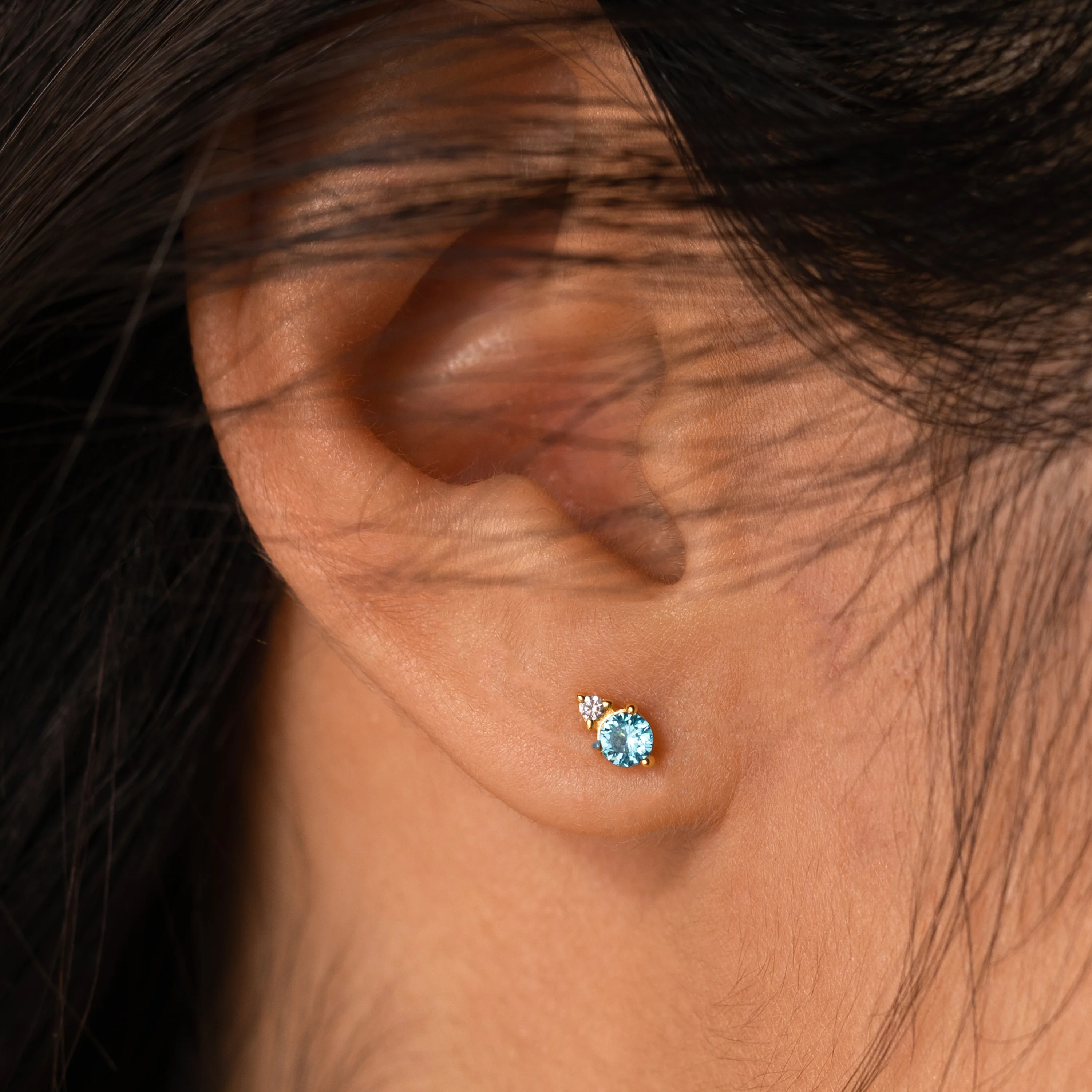 Raindrop Topaz Studs - Image 2