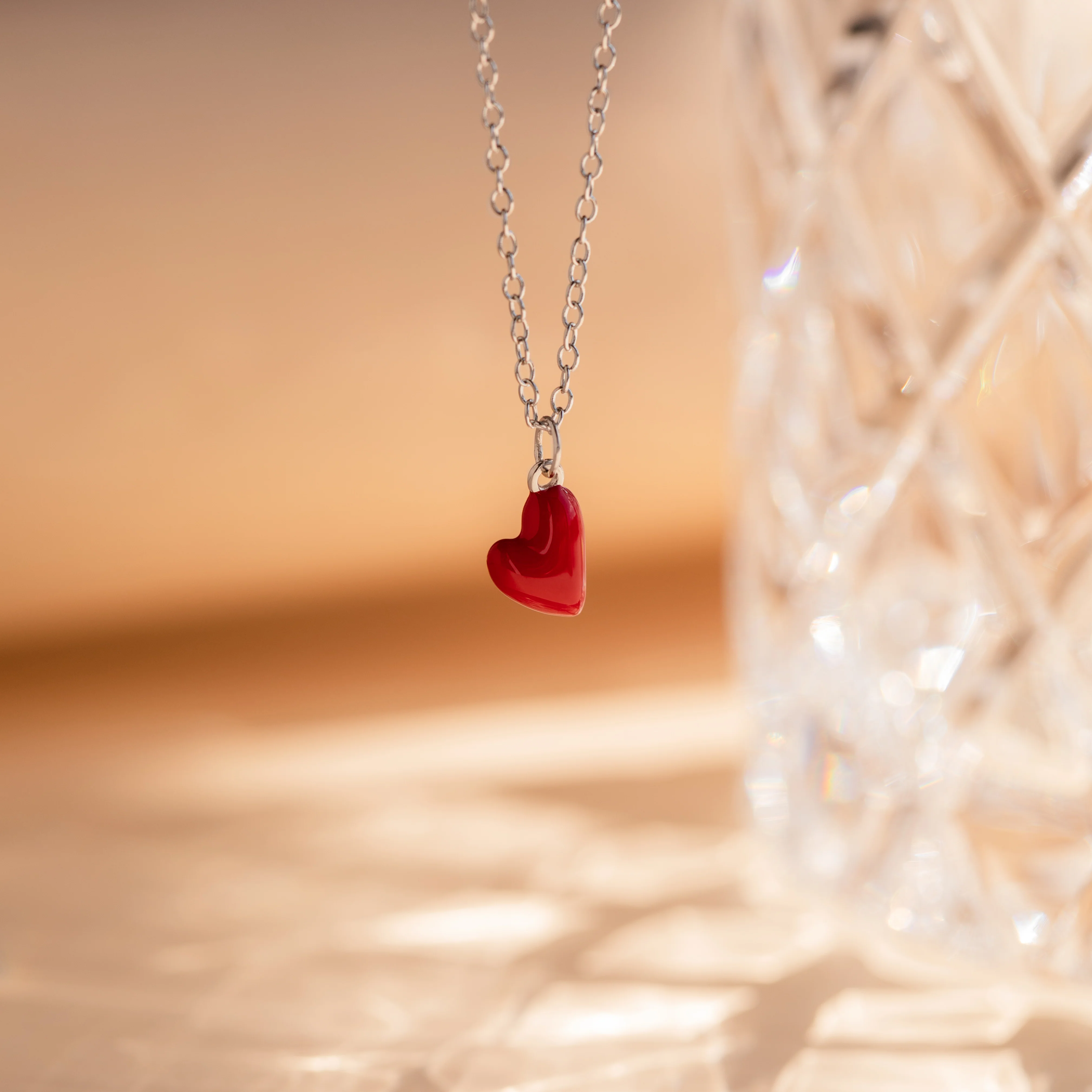 Little Red Heart Necklace - Image 5
