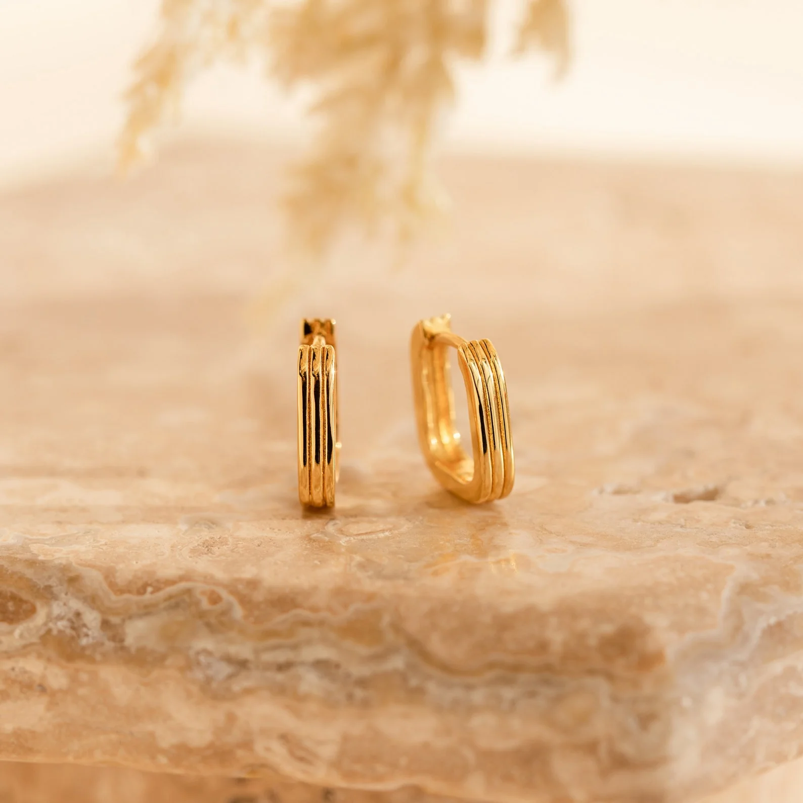 Ribbed Link Hoops - Image 4