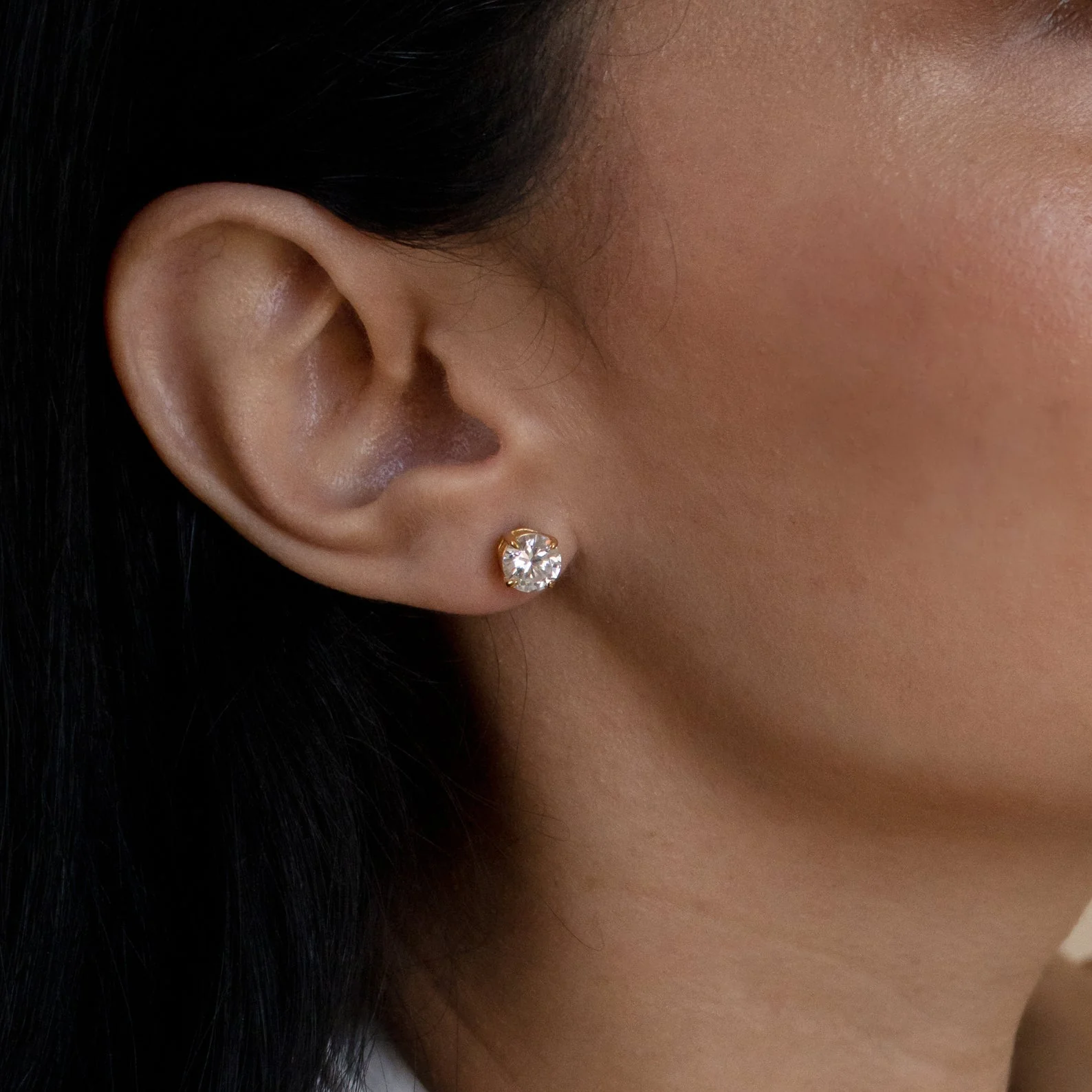Round Diamond Studs - Image 6