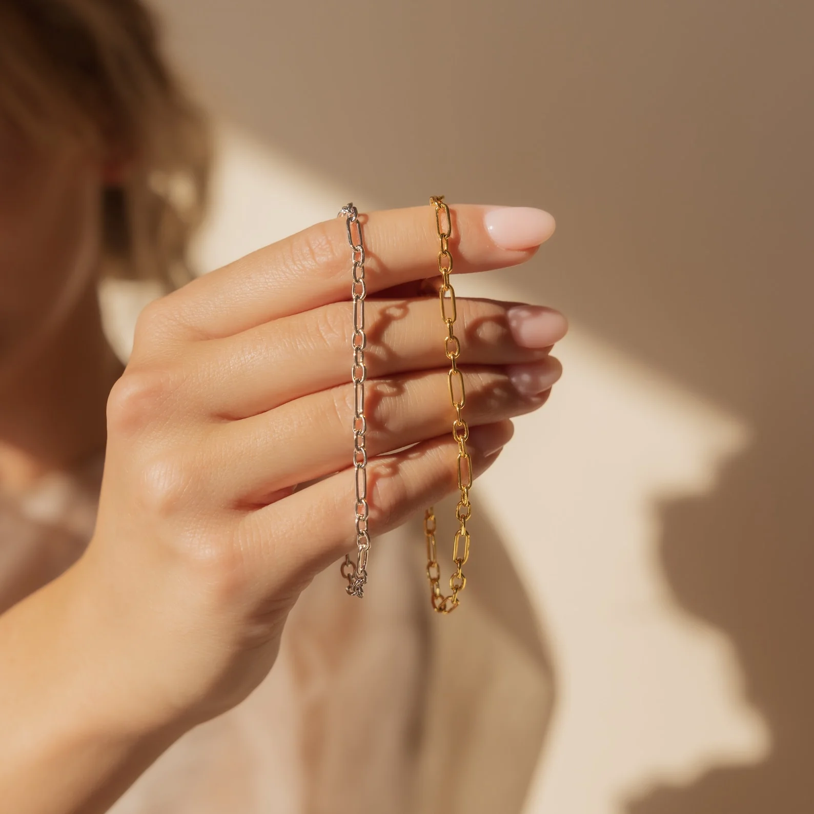 Roxy Paperclip Chain Bracelet - Image 4
