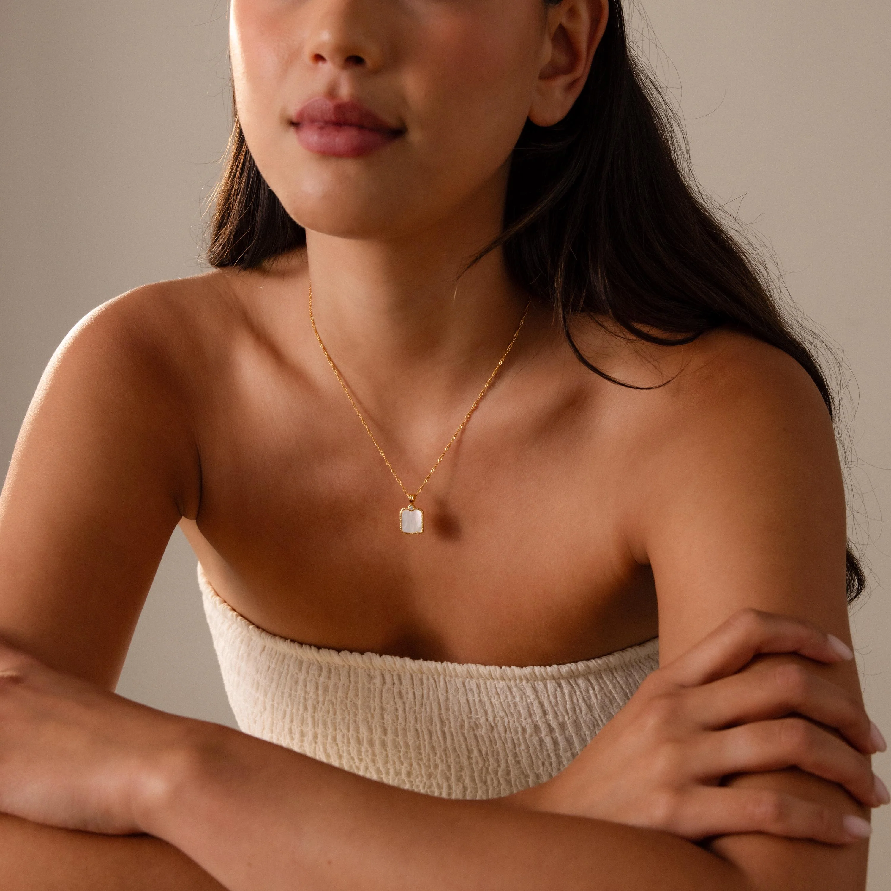 Serenity Mother of Pearl Necklace - Image 9
