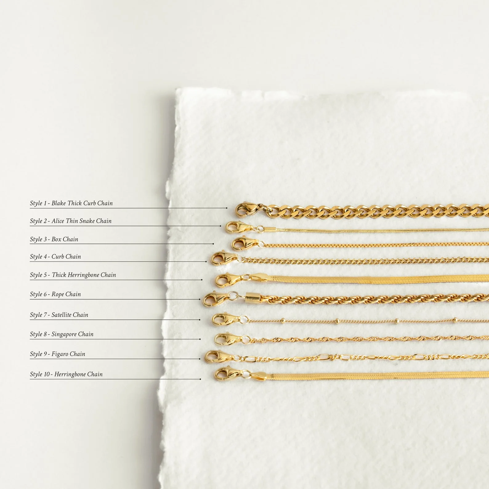Alice Thin Snake Chain - Image 9