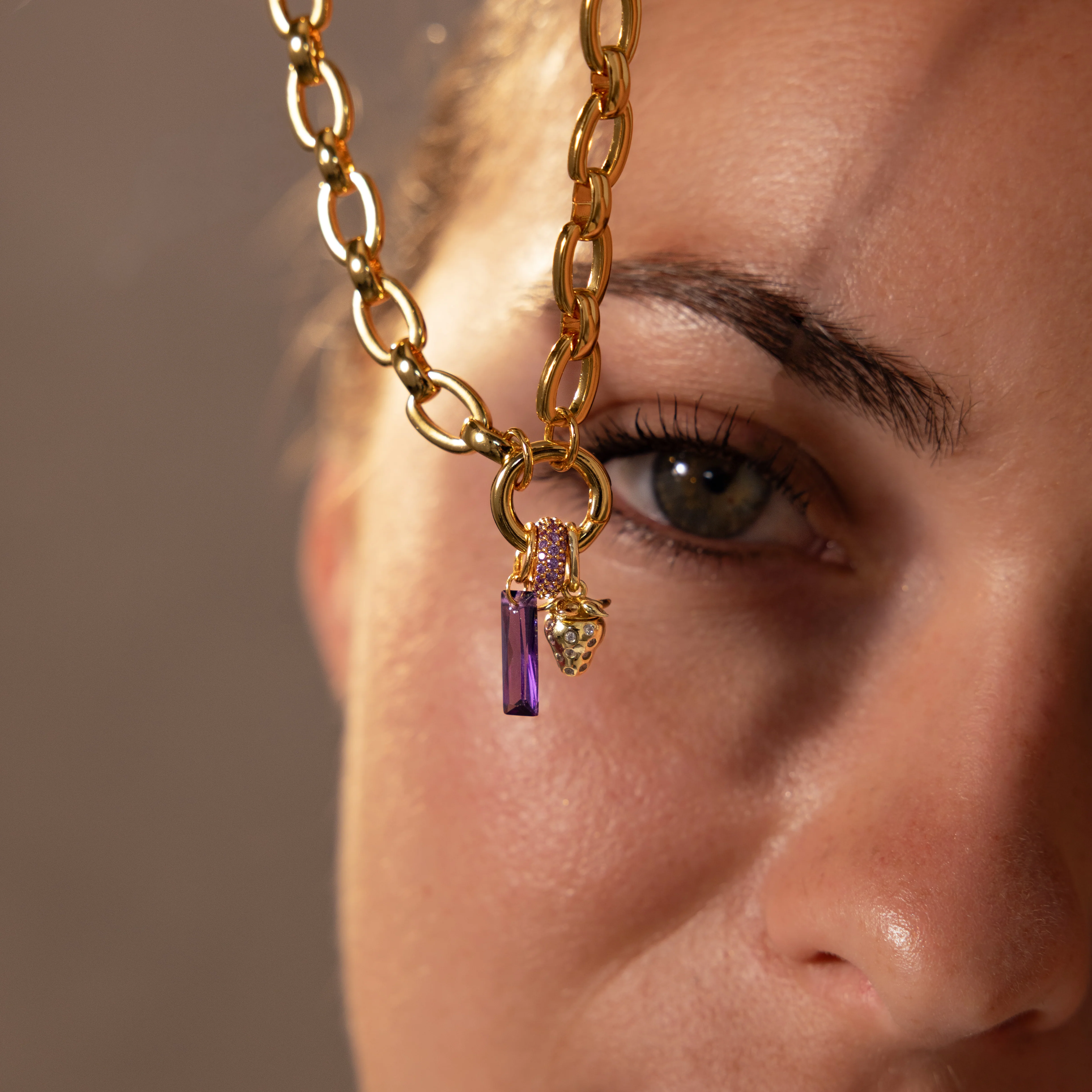 Skinny Baguette Birthstone Charm - Image 5