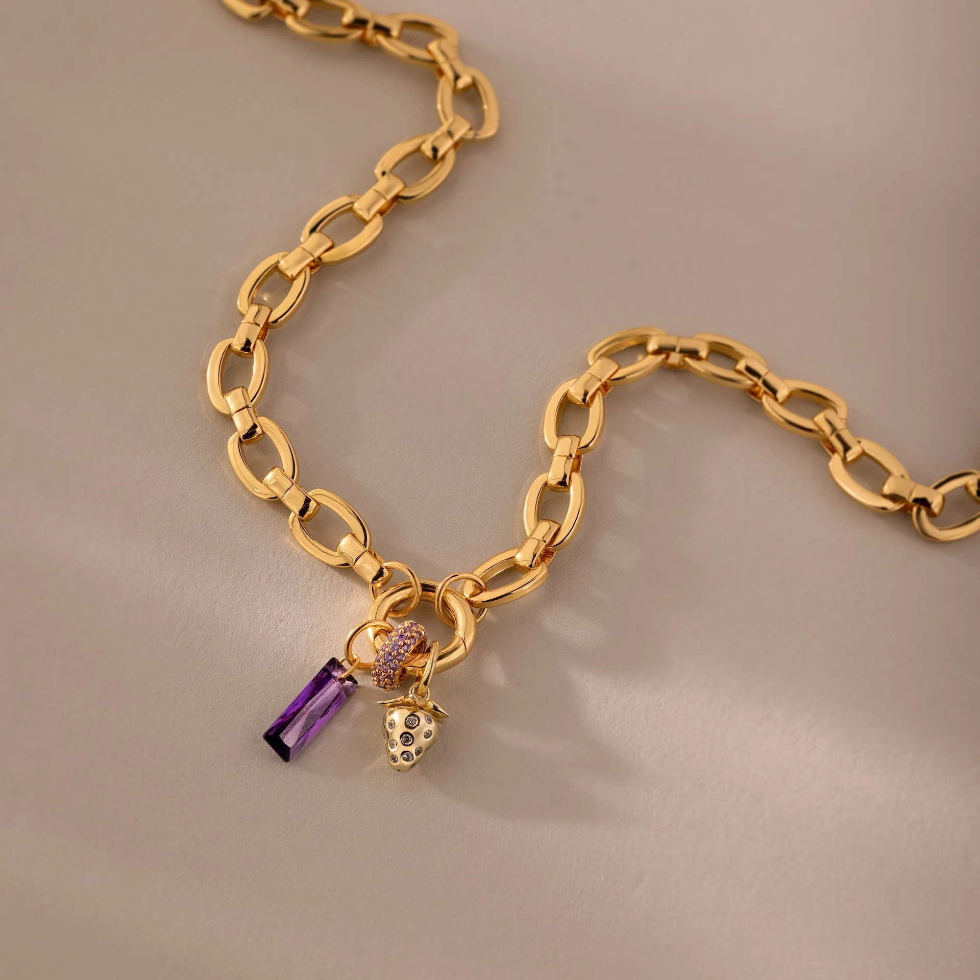 Skinny Baguette Birthstone Charm - Image 6