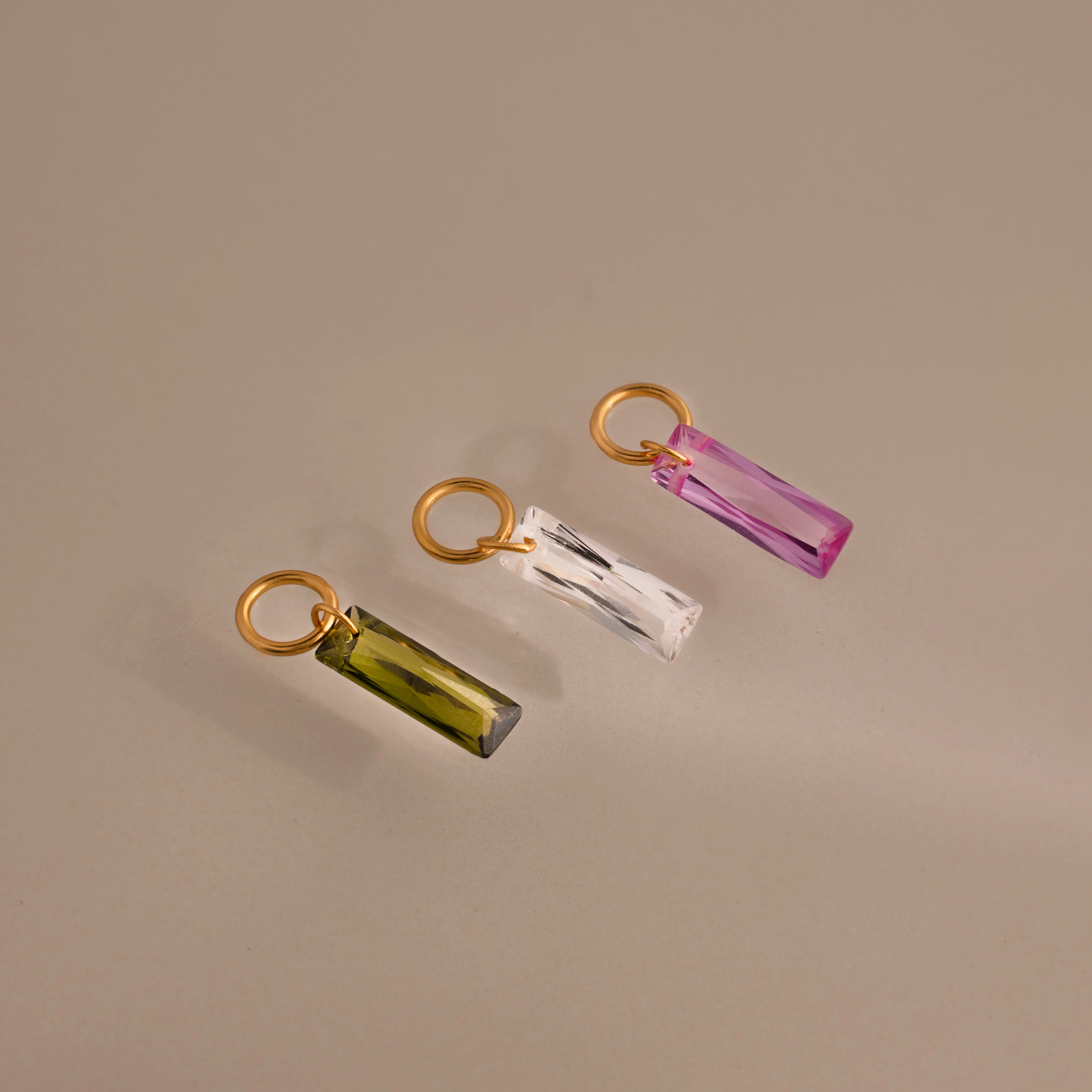 Skinny Baguette Birthstone Charm - Image 8