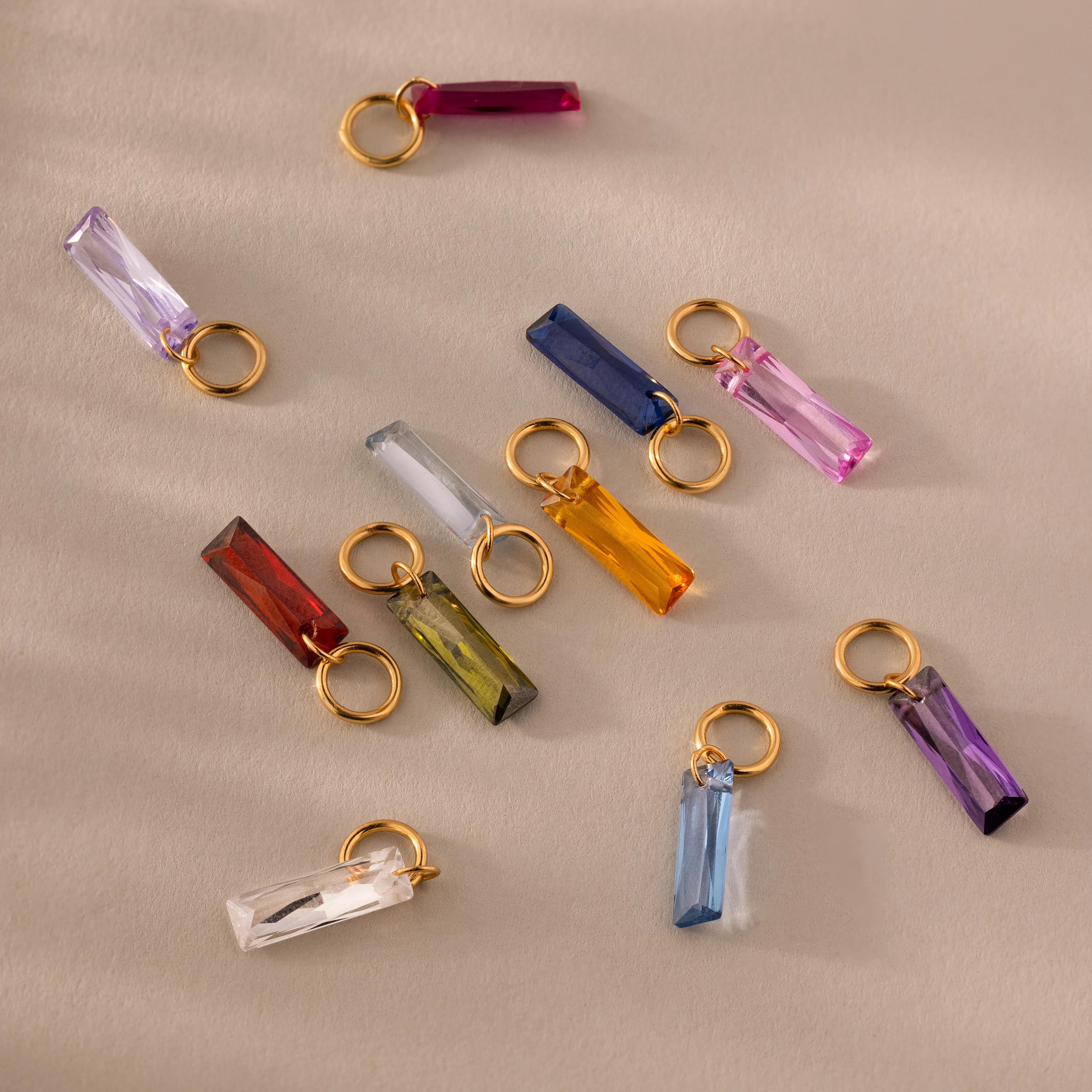 Skinny Baguette Diamond Charm - Image 3