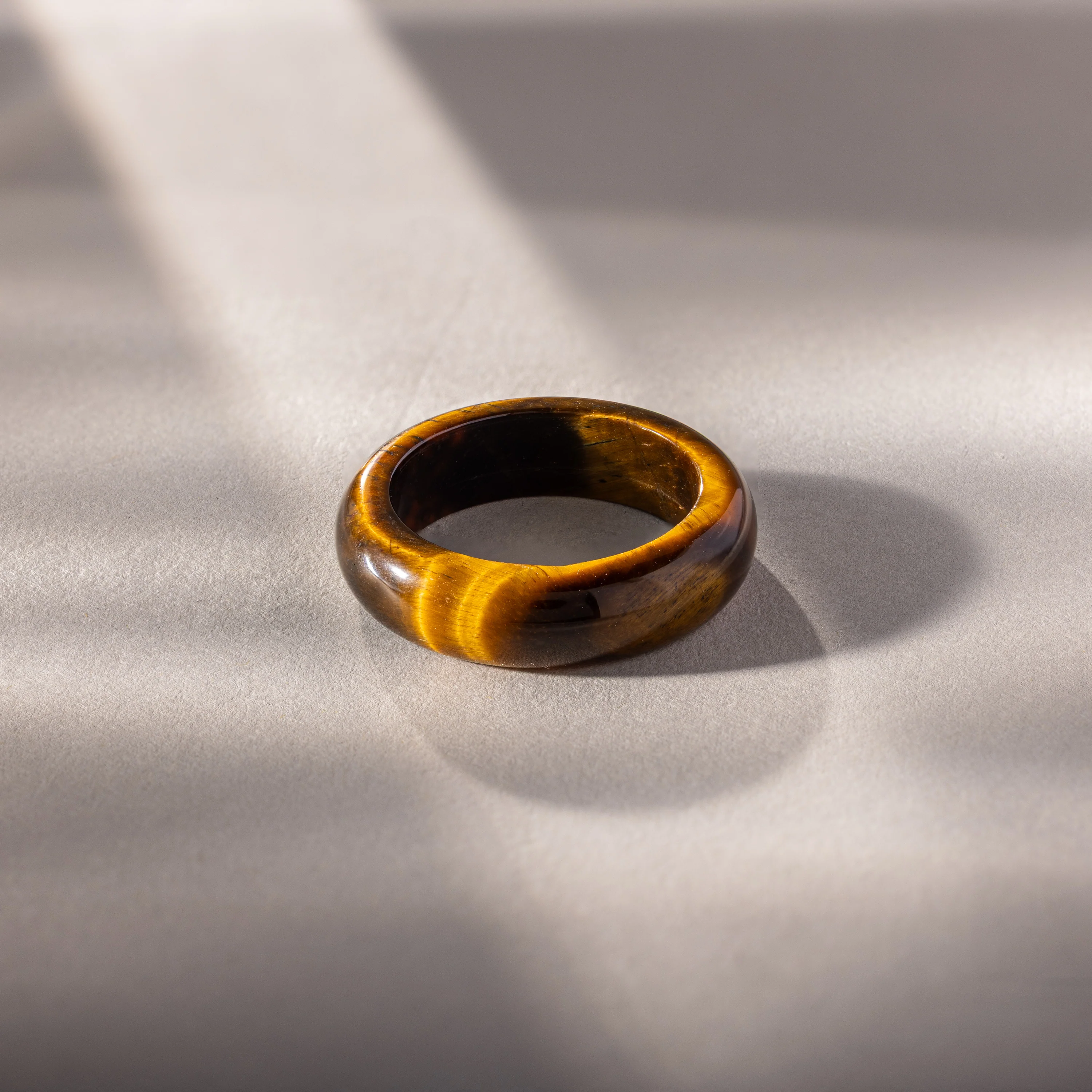 Skinny Tiger's Eye Ring