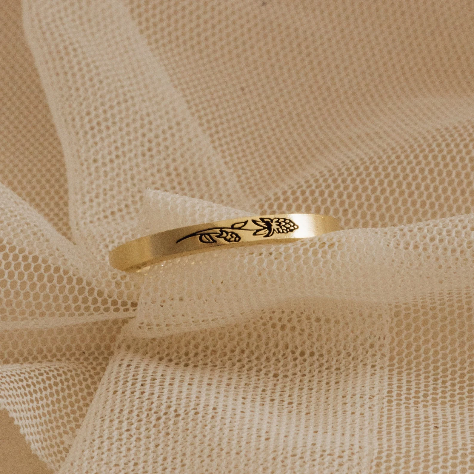 Stacking Birth Flower Band - Image 5