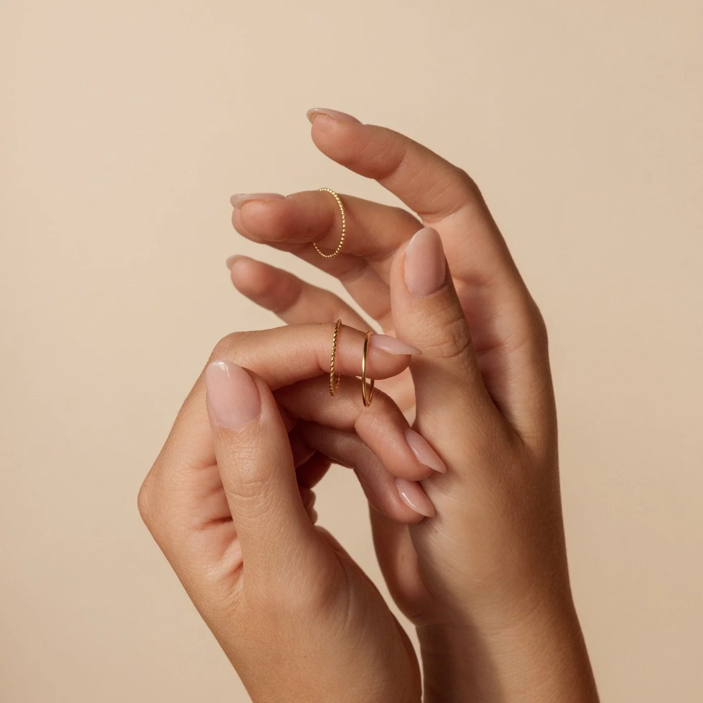 Skinny Stacking Rings Set - Image 4