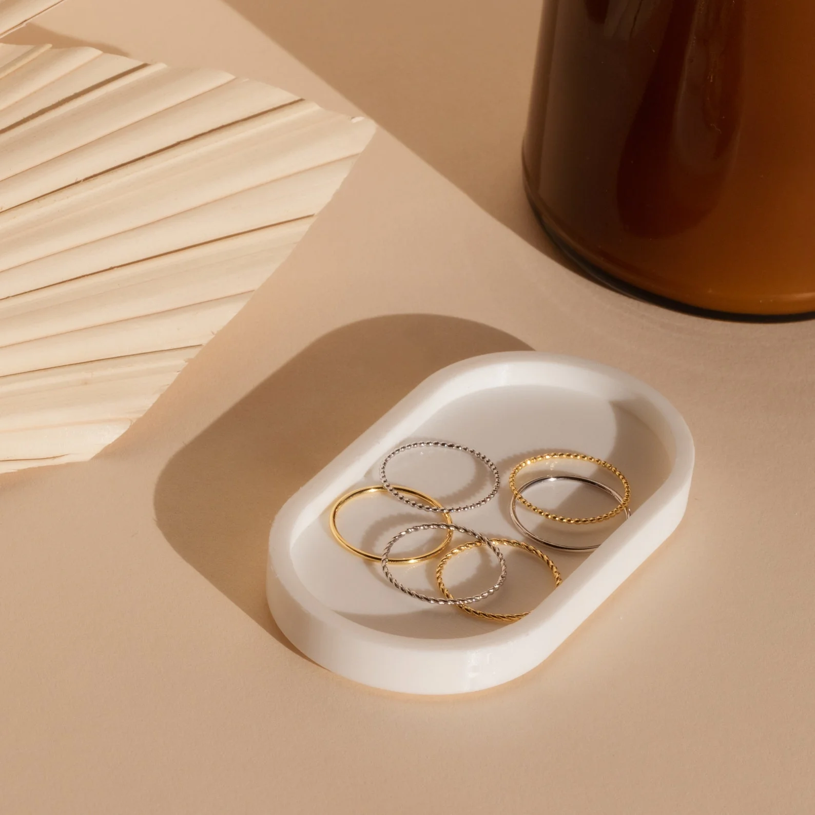 Skinny Stacking Rings Set - Image 8
