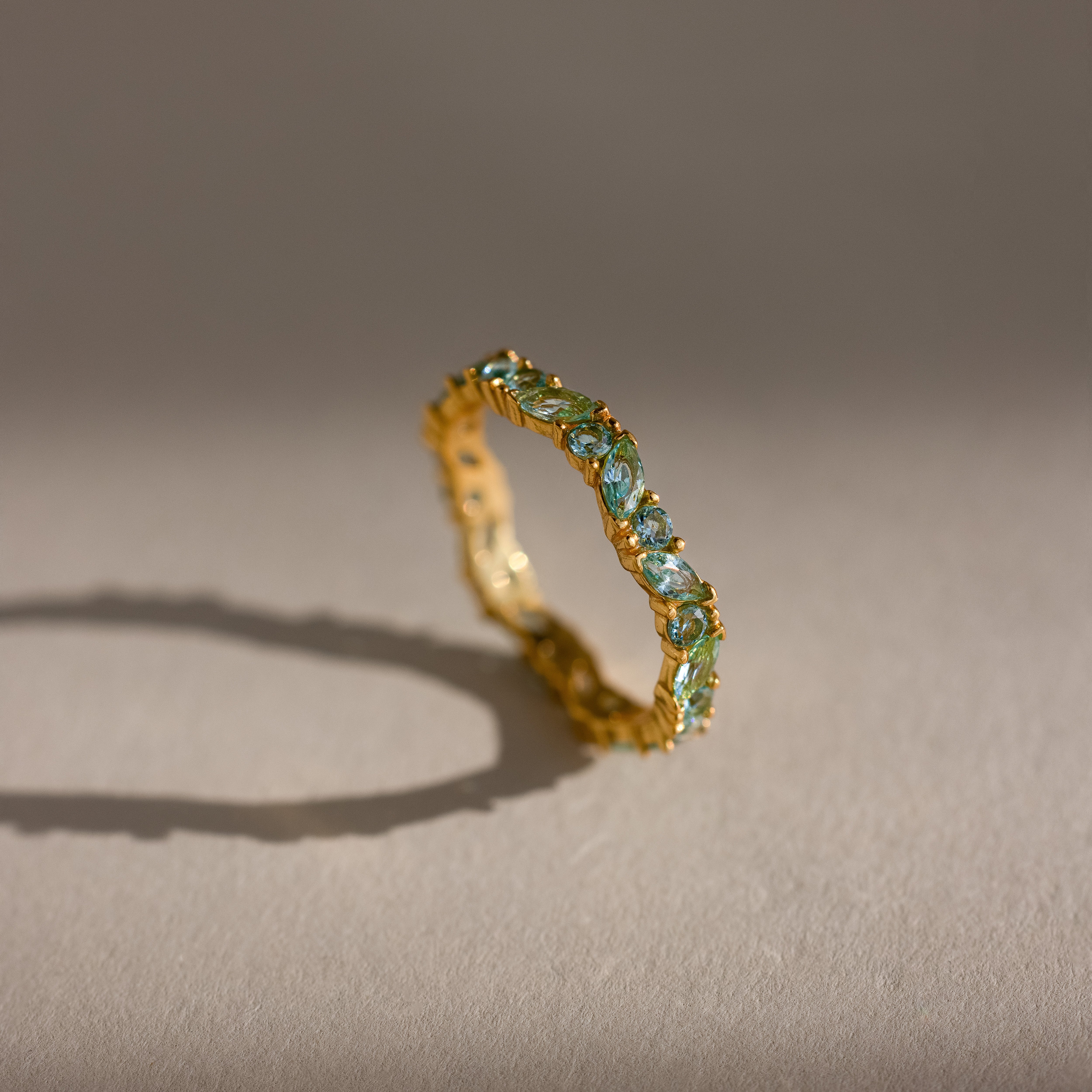 Staggered Marquise Birthstone Ring - Image 11