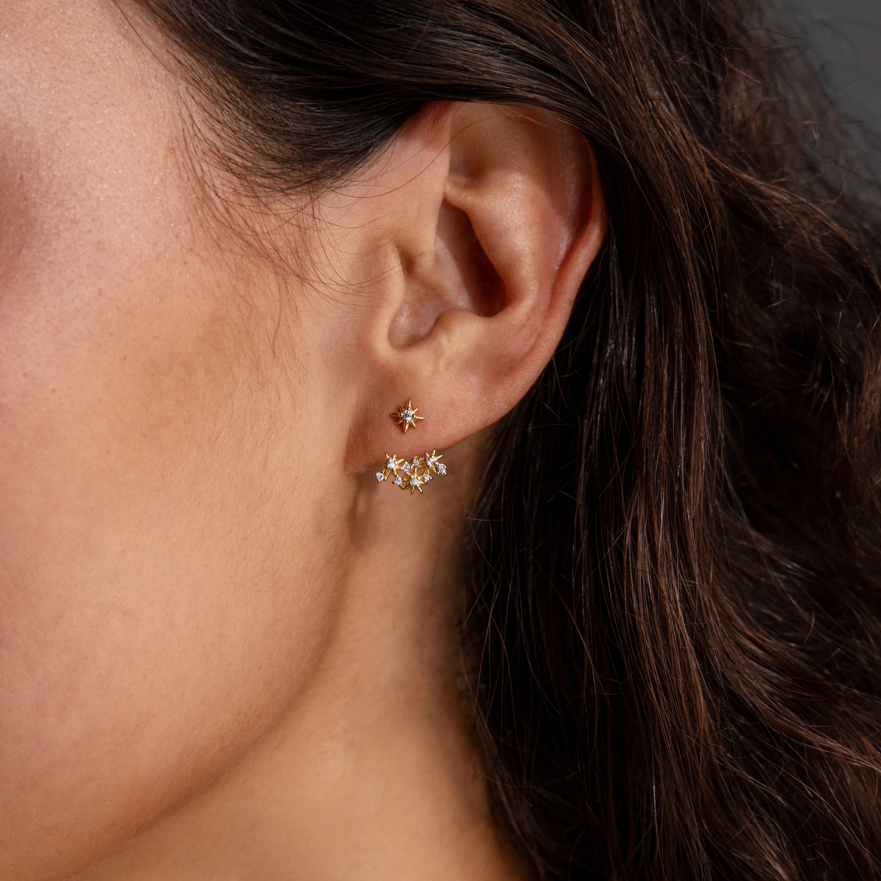 Starburst Cluster Ear Jackets - Image 3