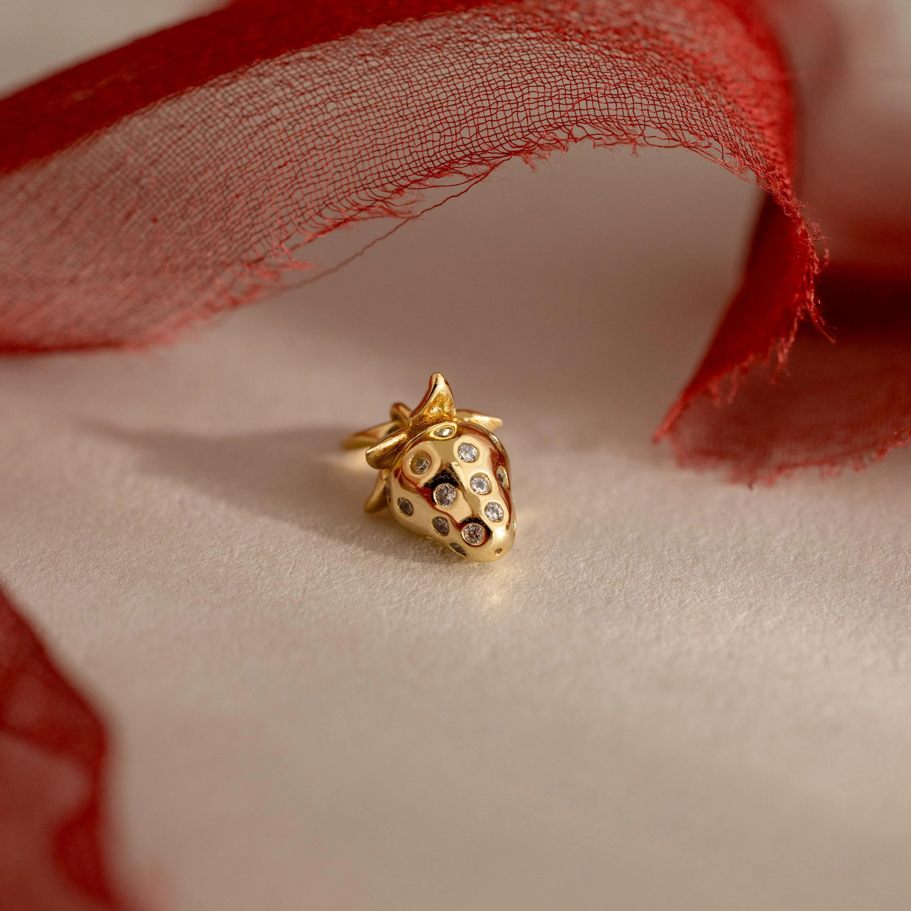 Strawberry Diamond Charm