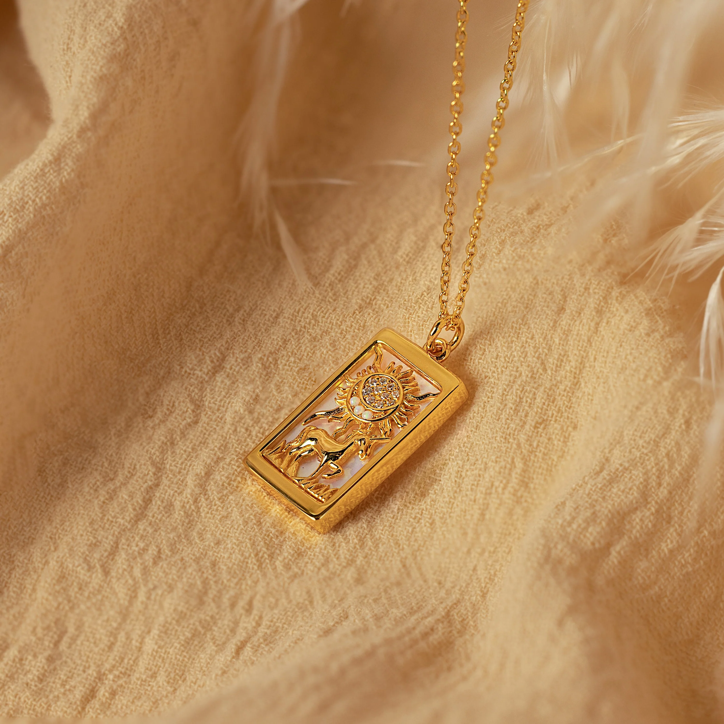 Sun & Moon Tarot Necklace - Image 5