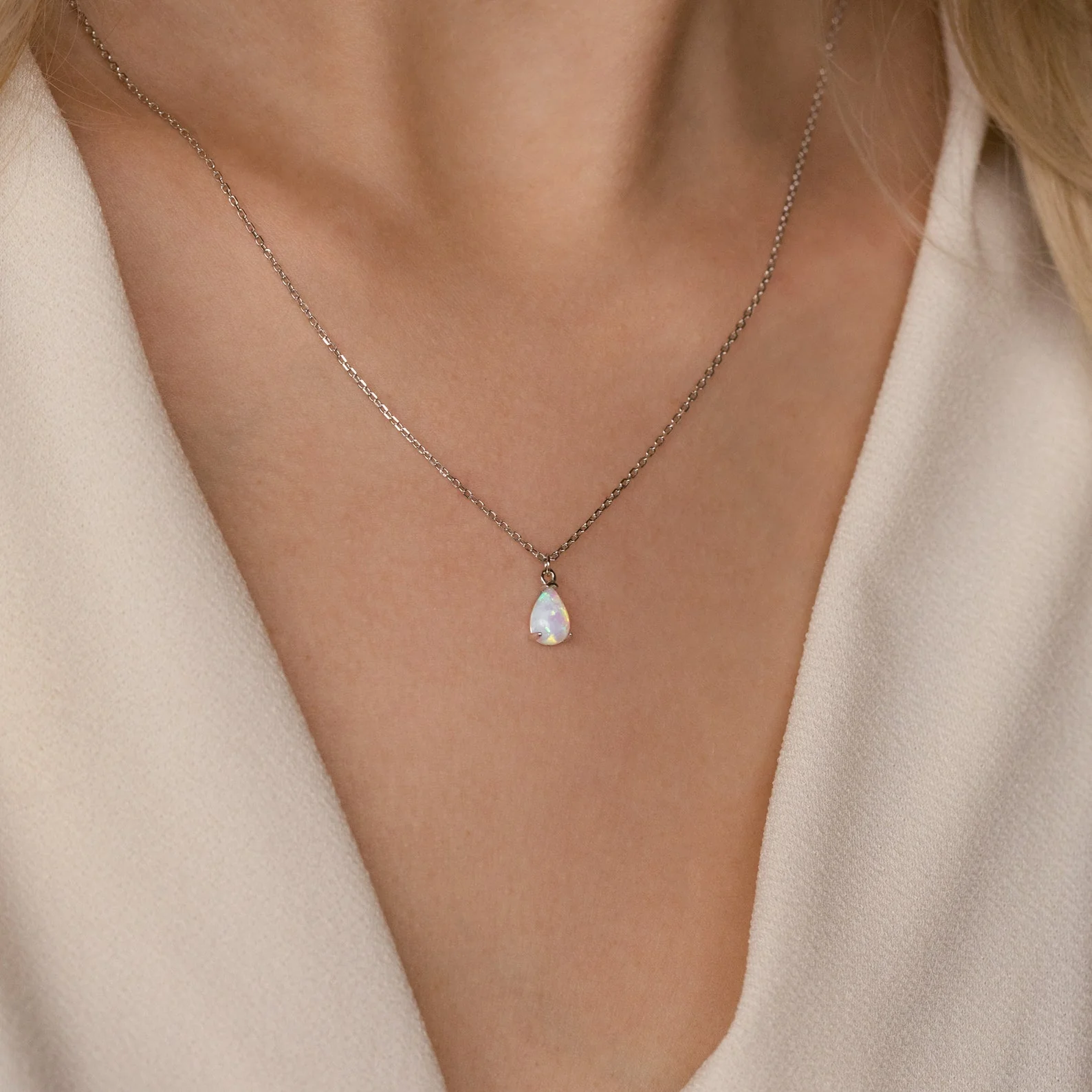 Tabitha Opal Drop Necklace - Image 5