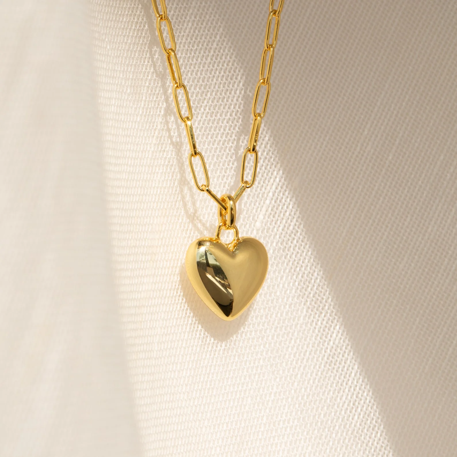 Taylor Heart Paperclip Necklace - Image 2