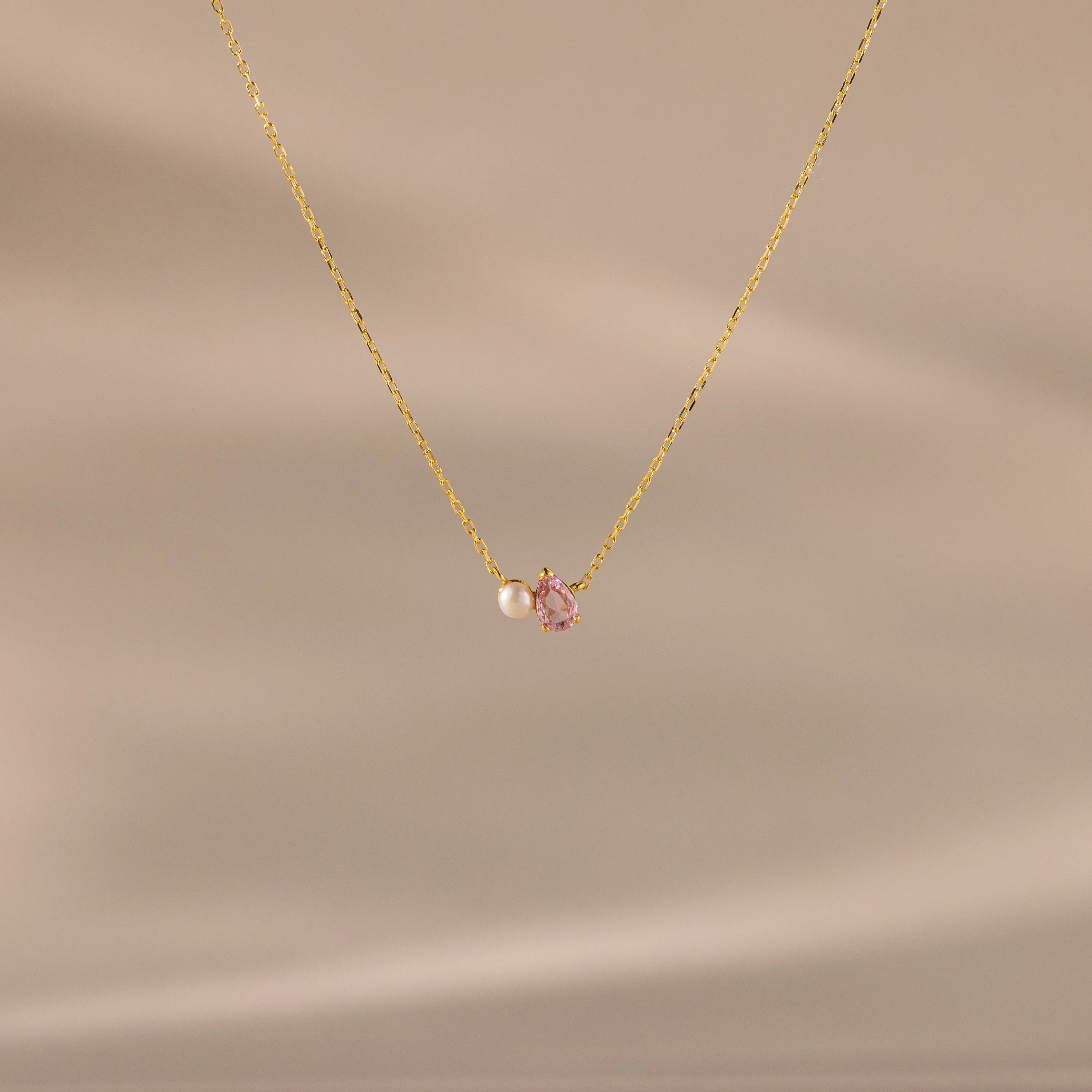 Teardrop Birthstone & Pearl Necklace - Image 19