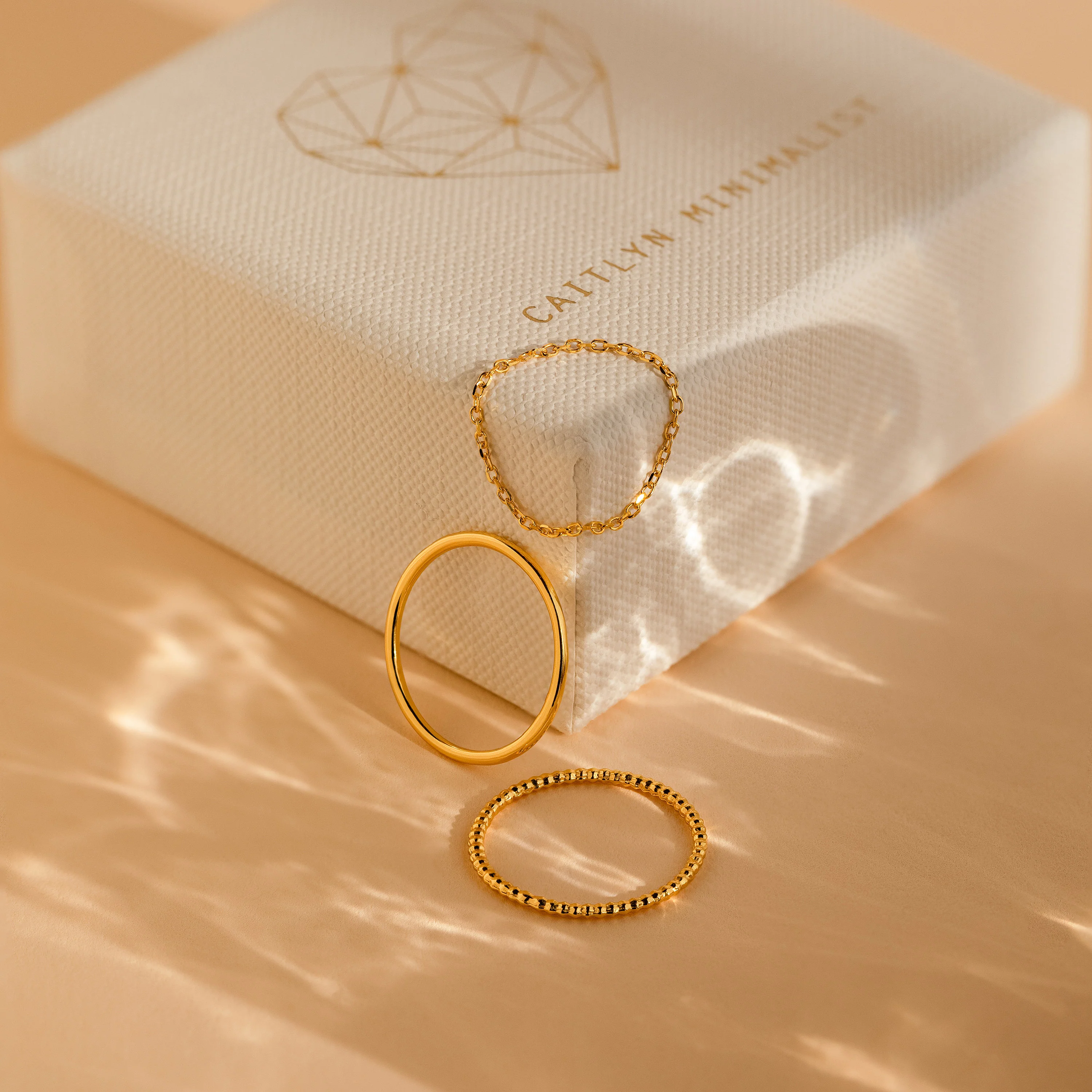 Textured Stacking Ring Set - Image 7