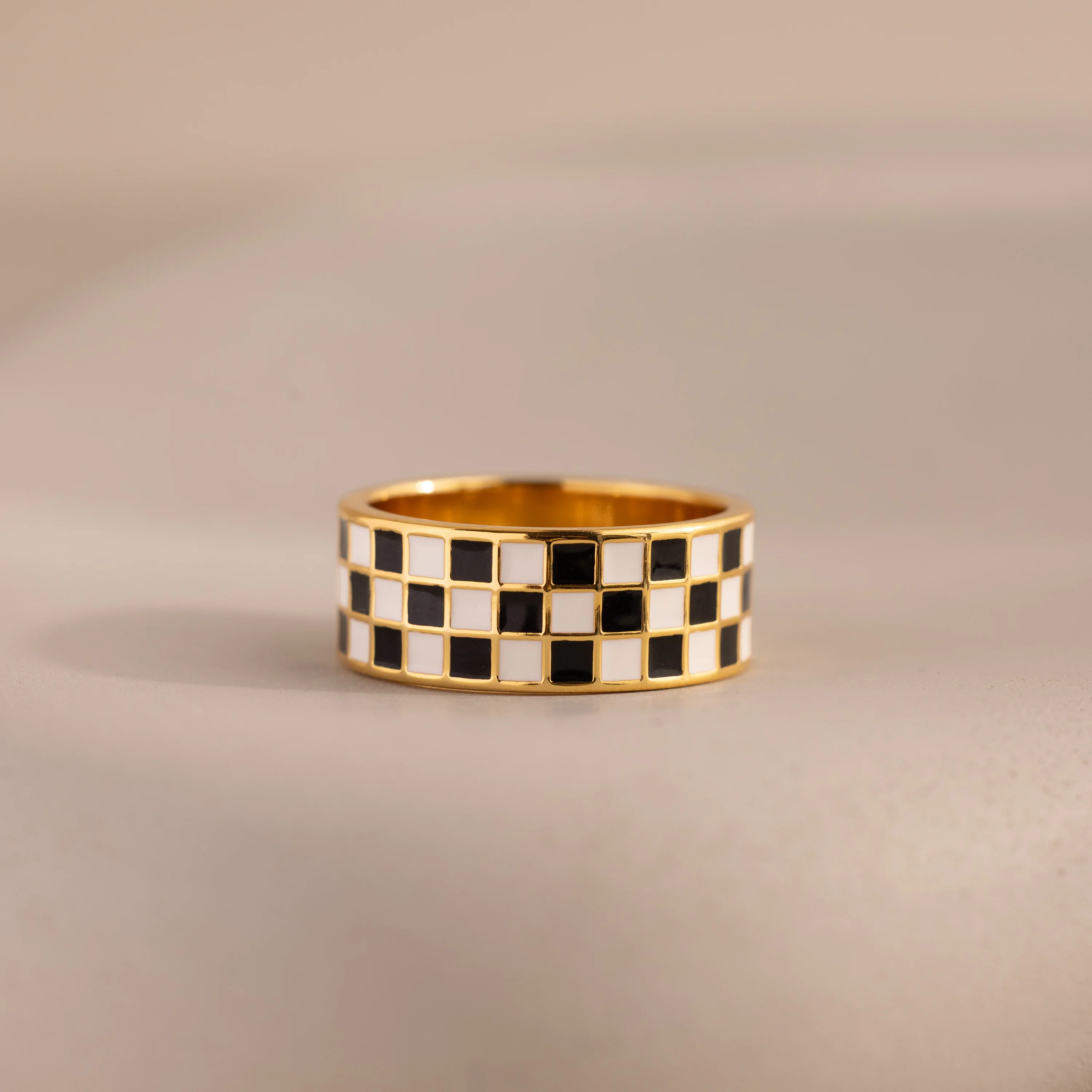 Thick Checkered Ring