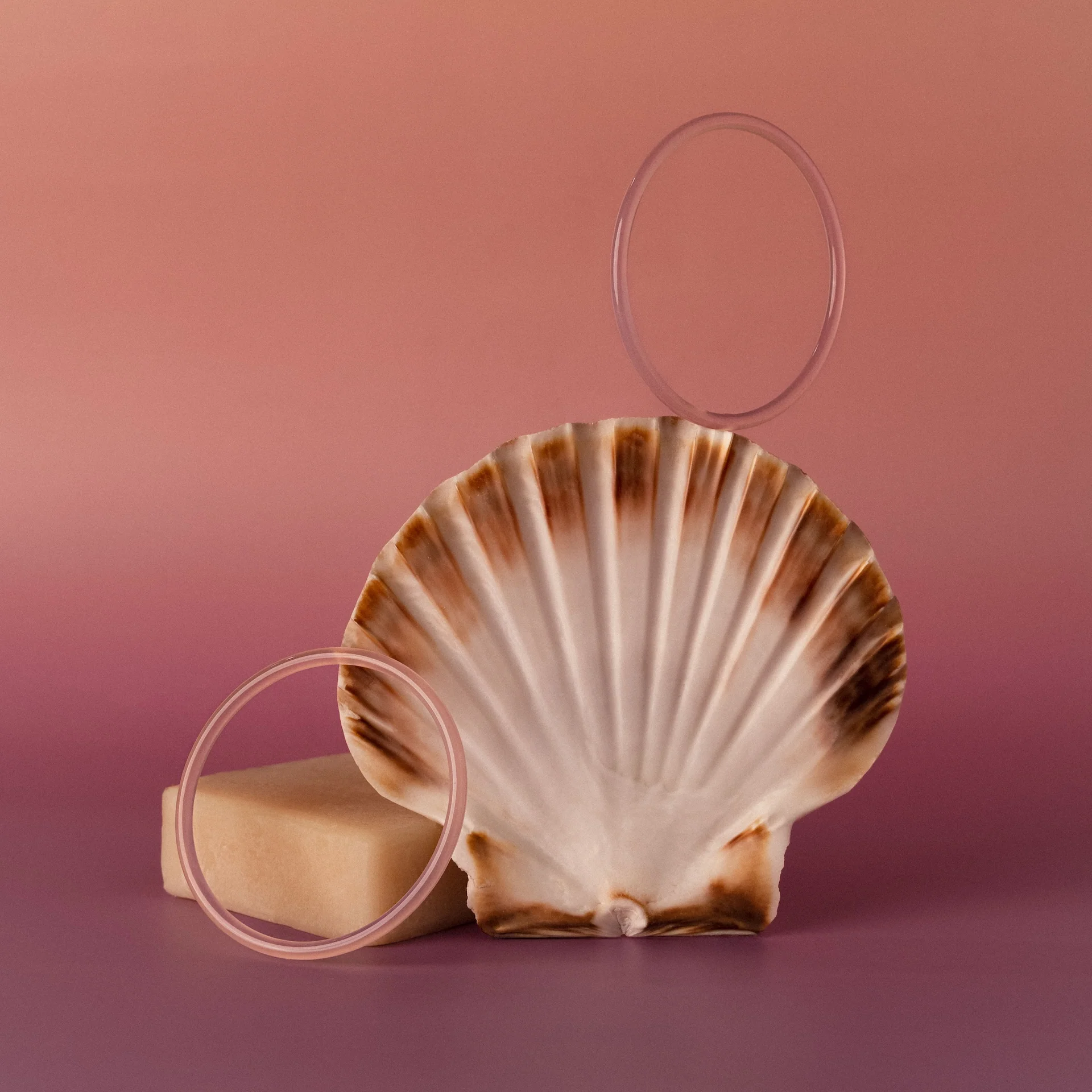 Thin Pink Jade Bangle Set - Image 7