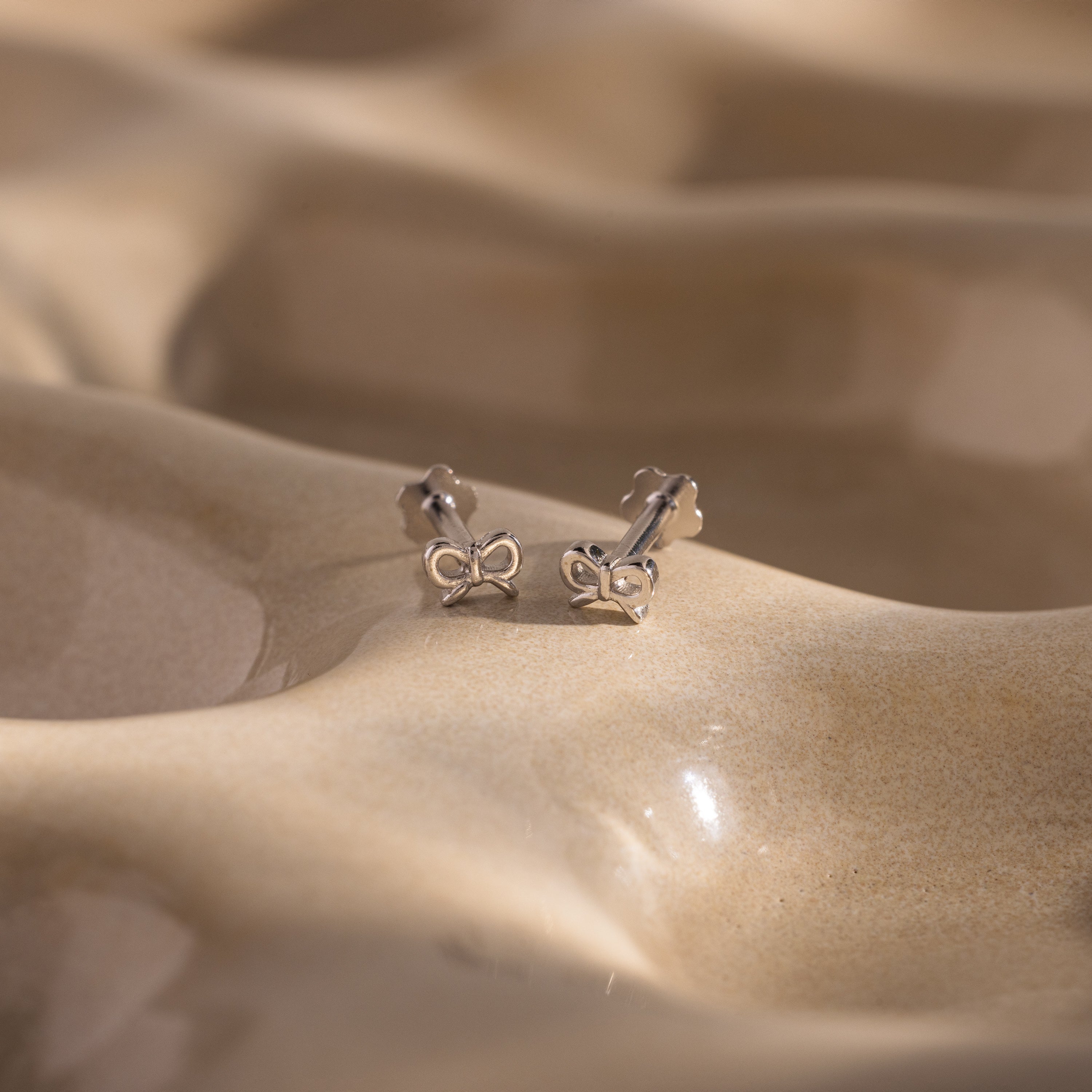 Tiny Bow Flatback Studs - Image 4