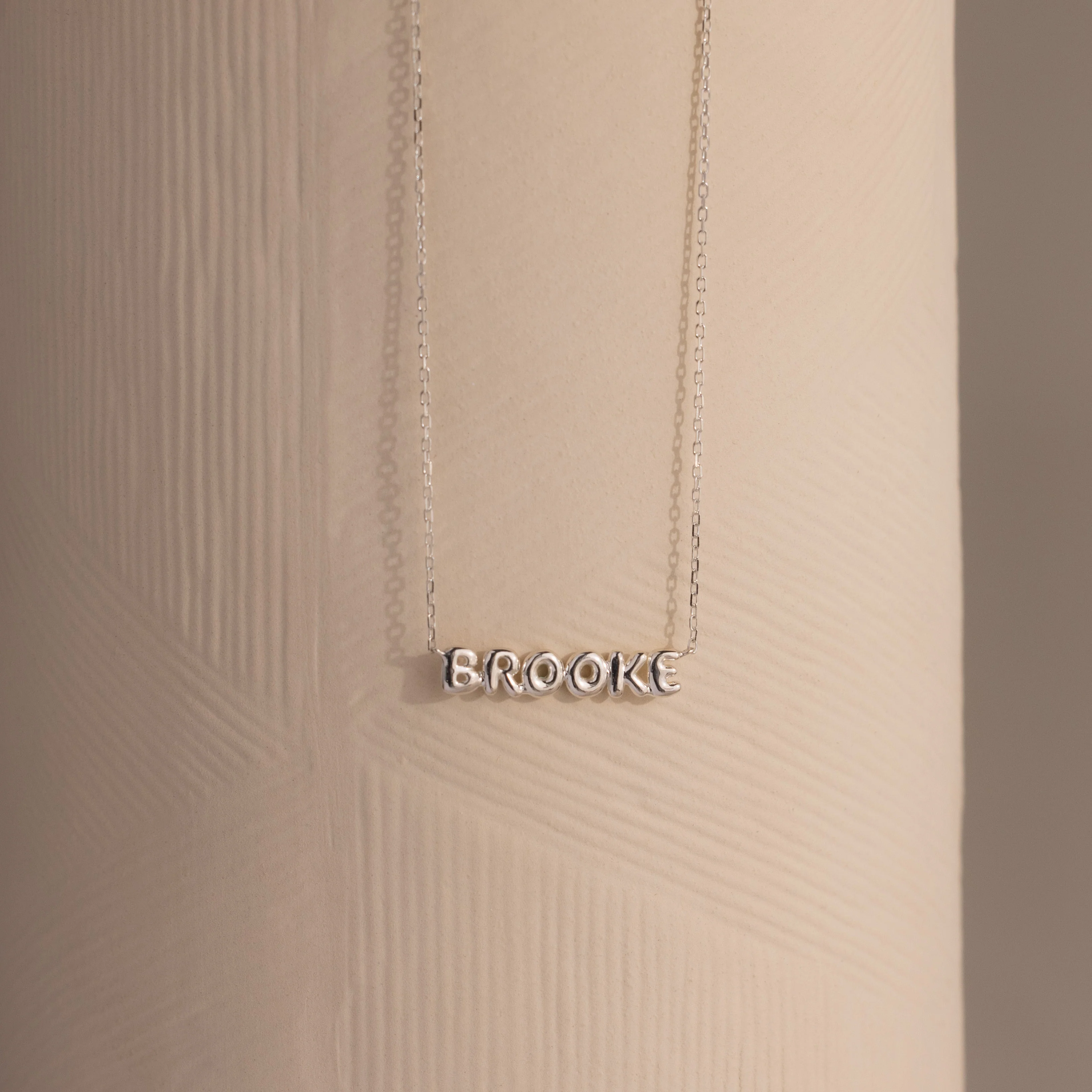 Tiny Bubble Name Necklace - Image 2
