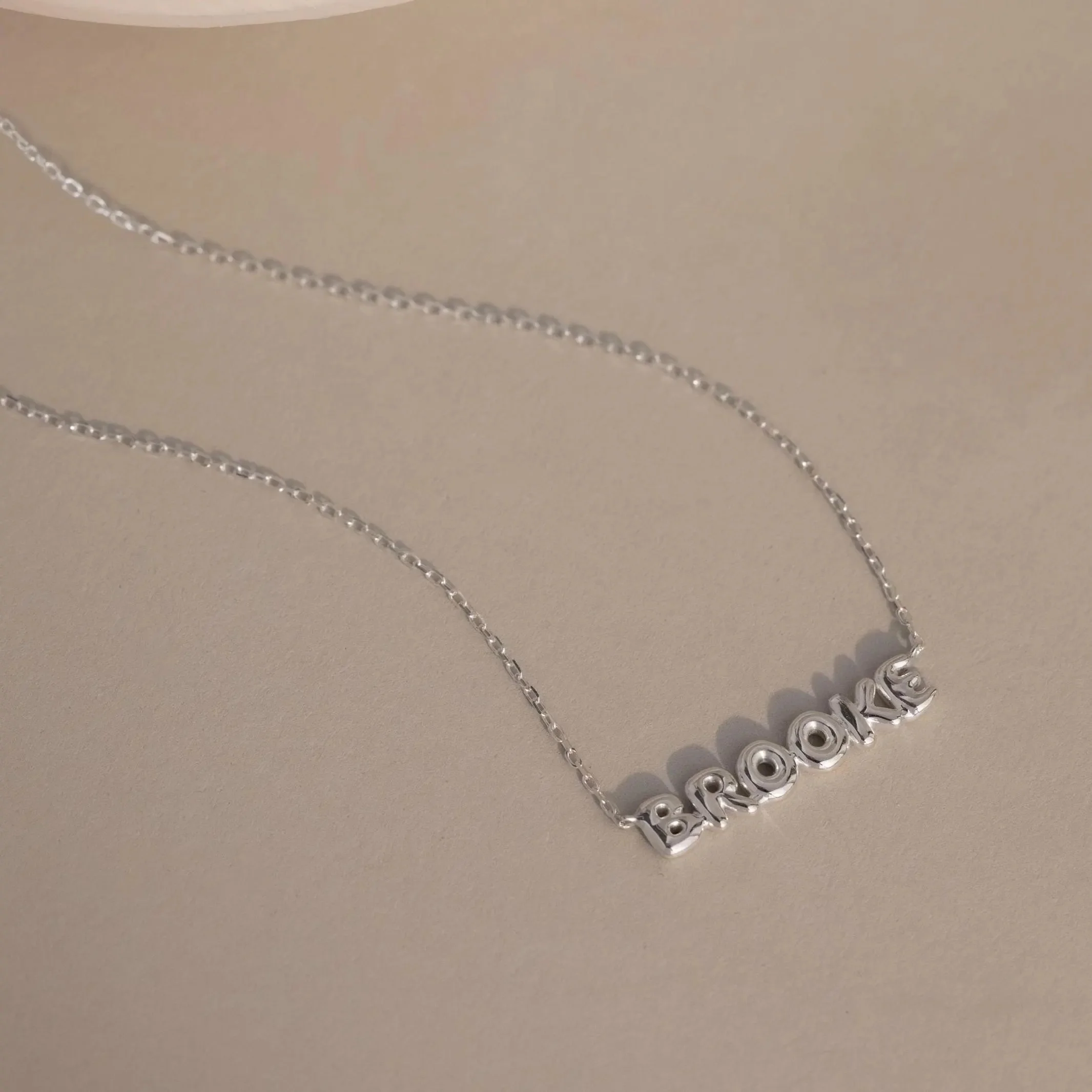 Tiny Bubble Name Necklace - Image 4