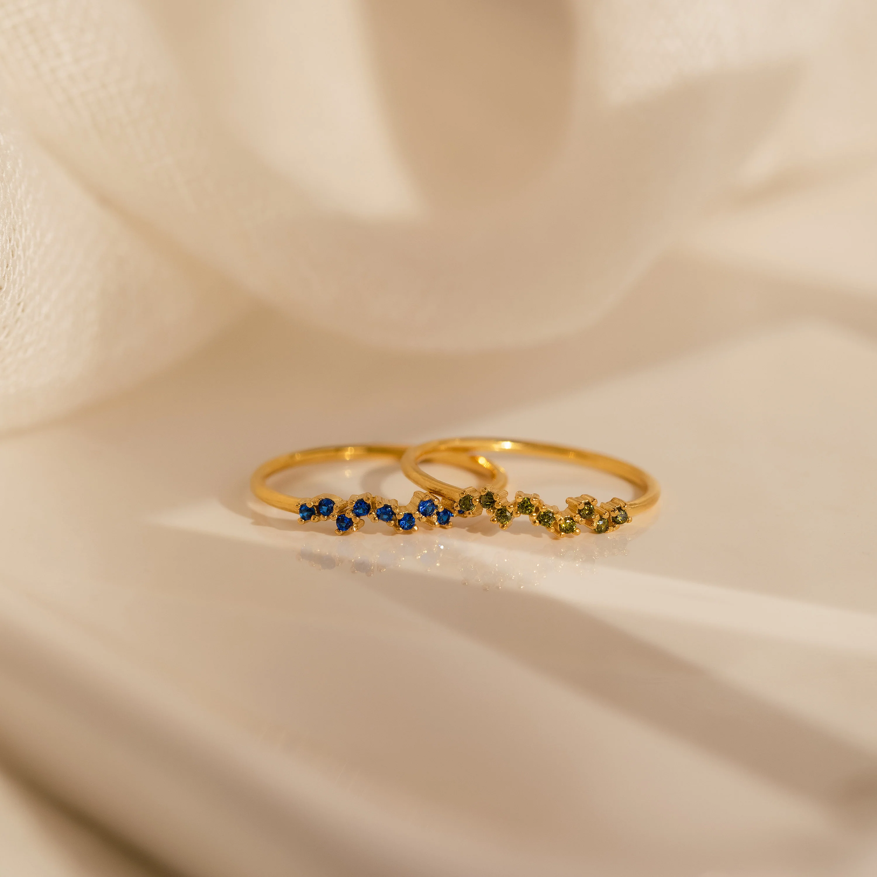 Tiny Cluster Birthstone Ring - Image 7